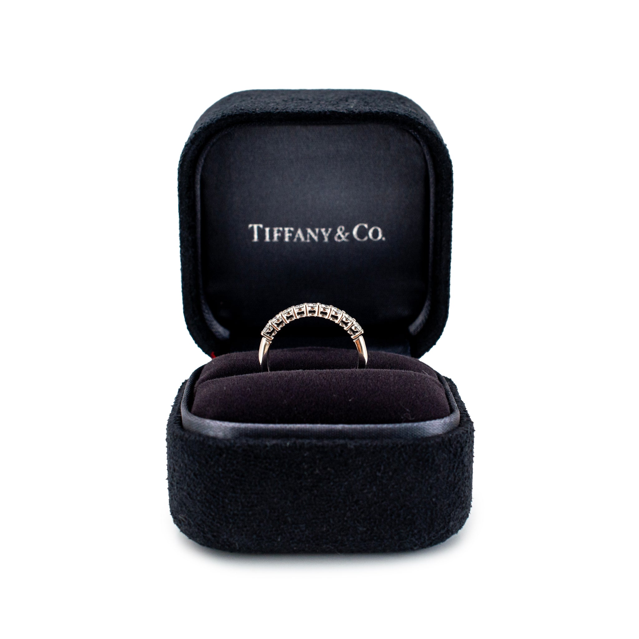 Tiffany & Co. Tiffany Forever Platinum 0.27ctw Half-Circle Diamond Band Ring