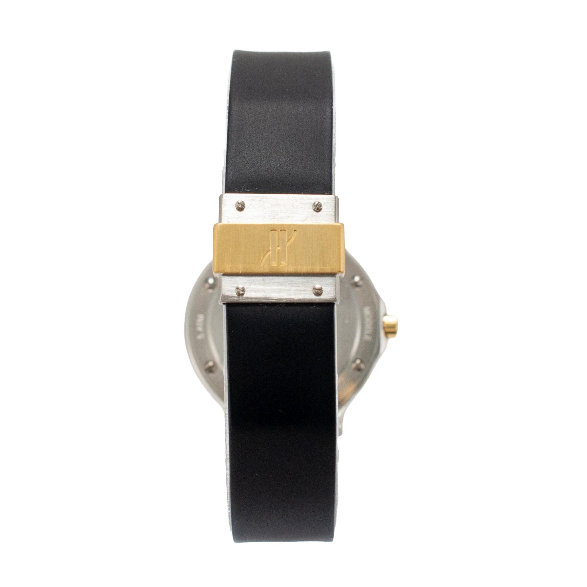 Ladies Hublot Classic Mdm 26MM 1391.2 Red Dial Two Tone Gold Steel Quartz Watch