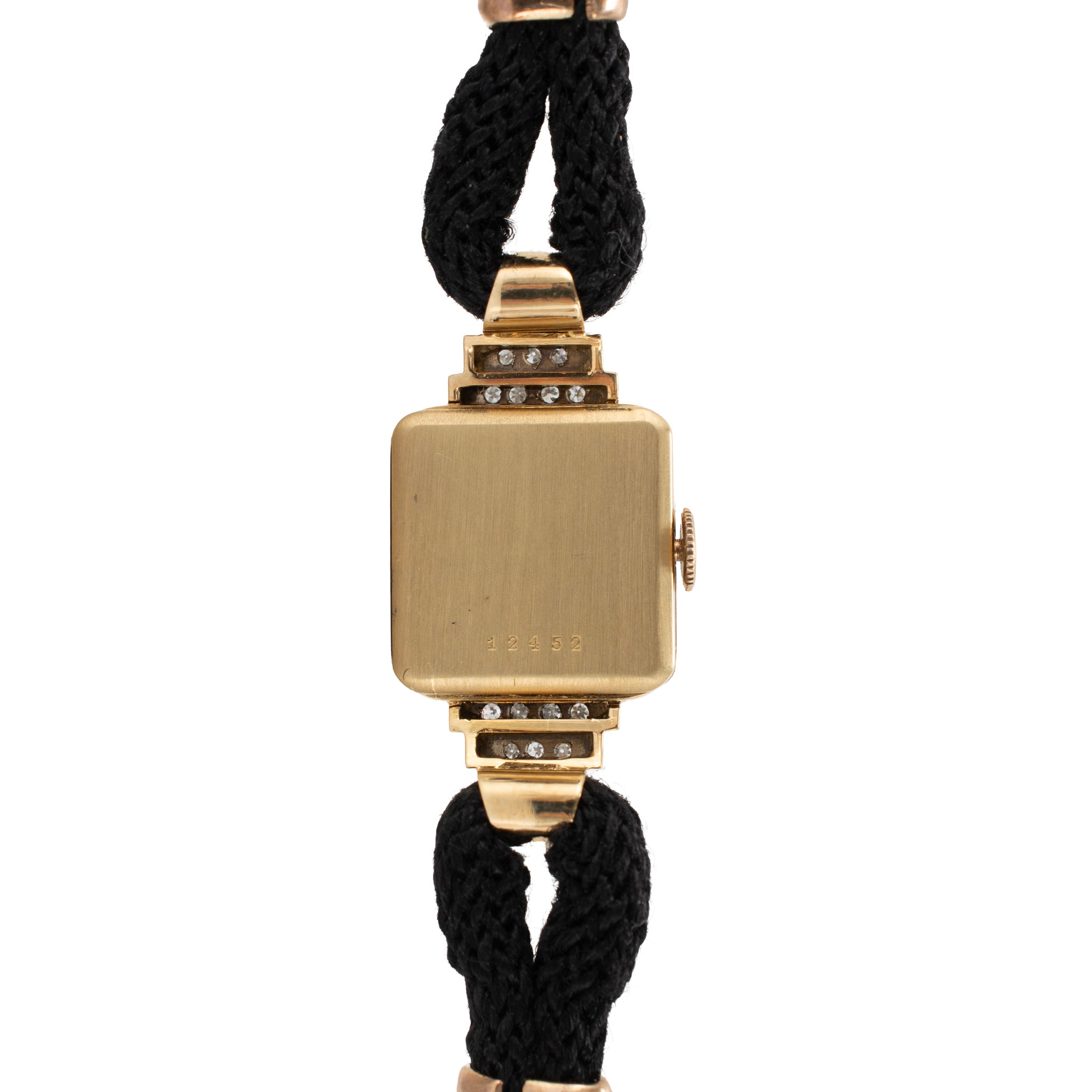 Ladies Vintage Retro Bucherer Cocktail 17MM Diamond 18K Gold Mechanical Watch