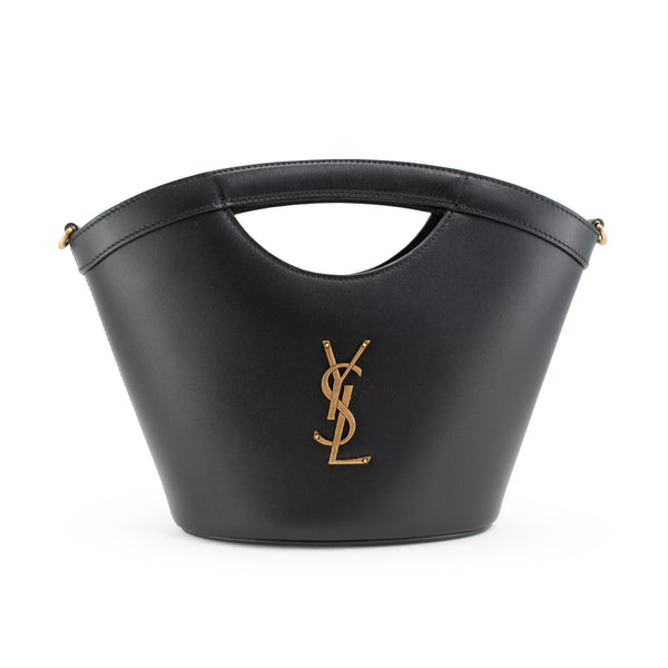 Yves Saint Laurent フリル ショルダーバッグ ブラック Yves Saint Laurent Saint Laurent Mini Celia Black Calfskin | DJP