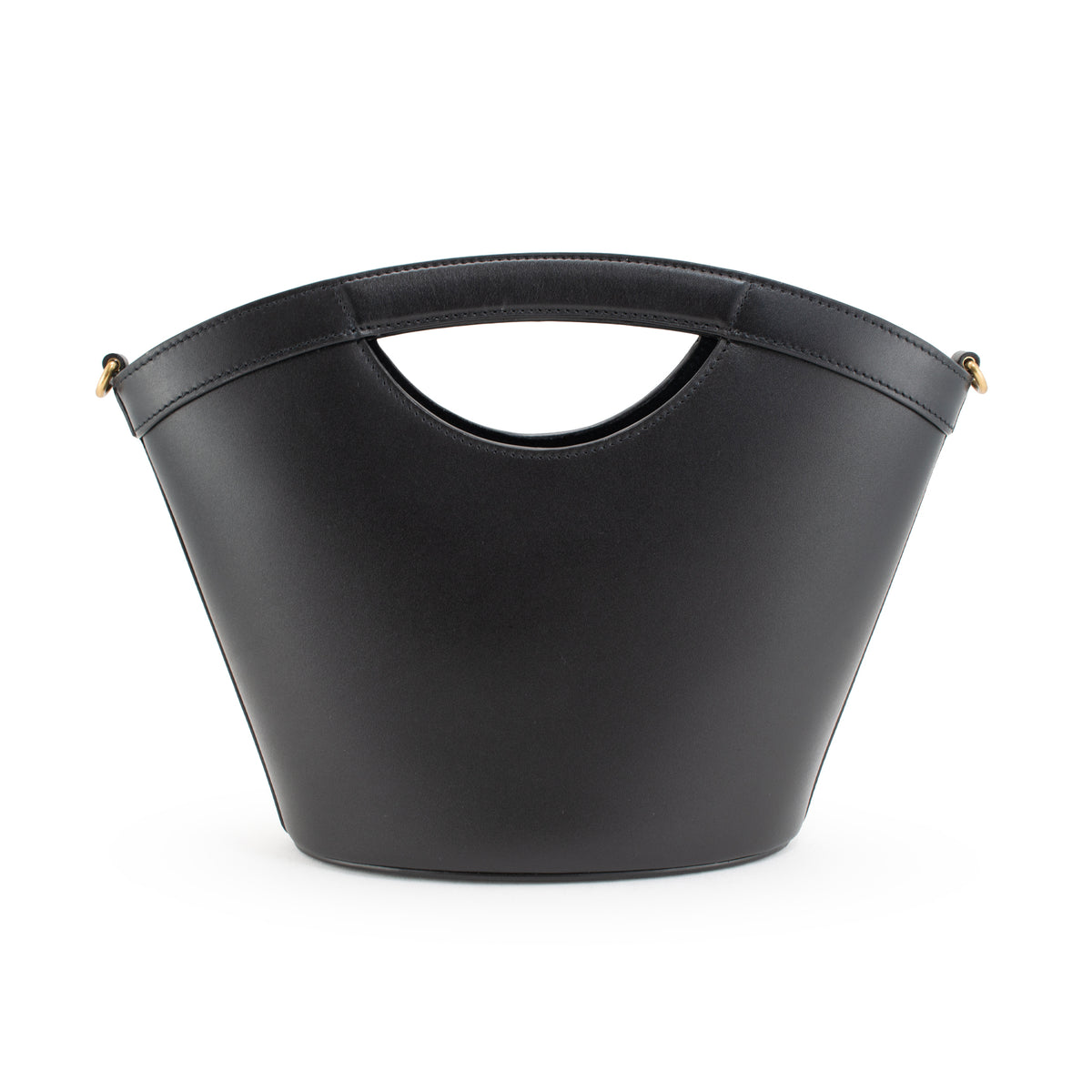 Saint Laurent Mini Celia Black Calfskin Leather Tote Bag
