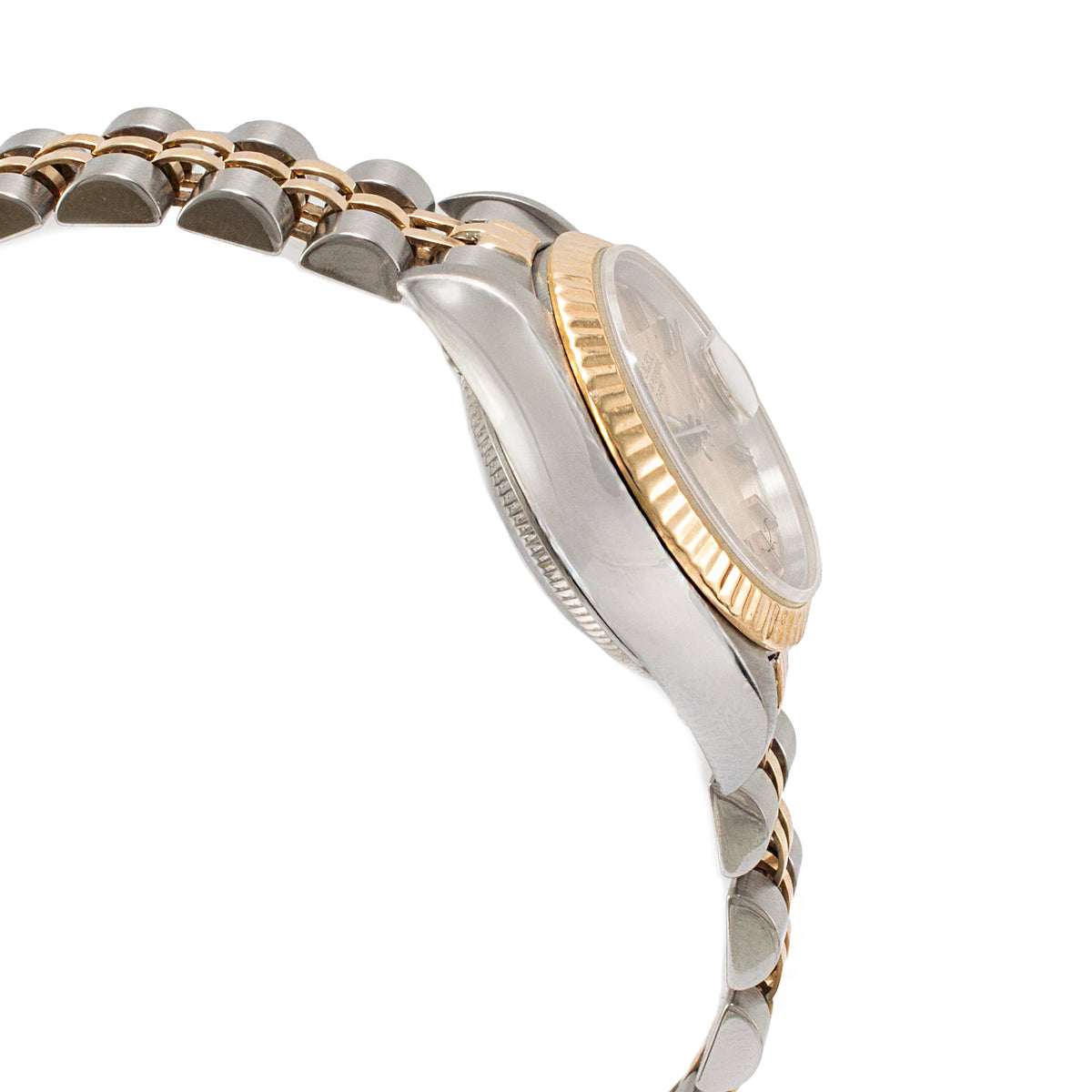 Ladies Rolex Datejust 26MM 69173 Champaign Dial Two Tone Yellow Gold Steel Watch