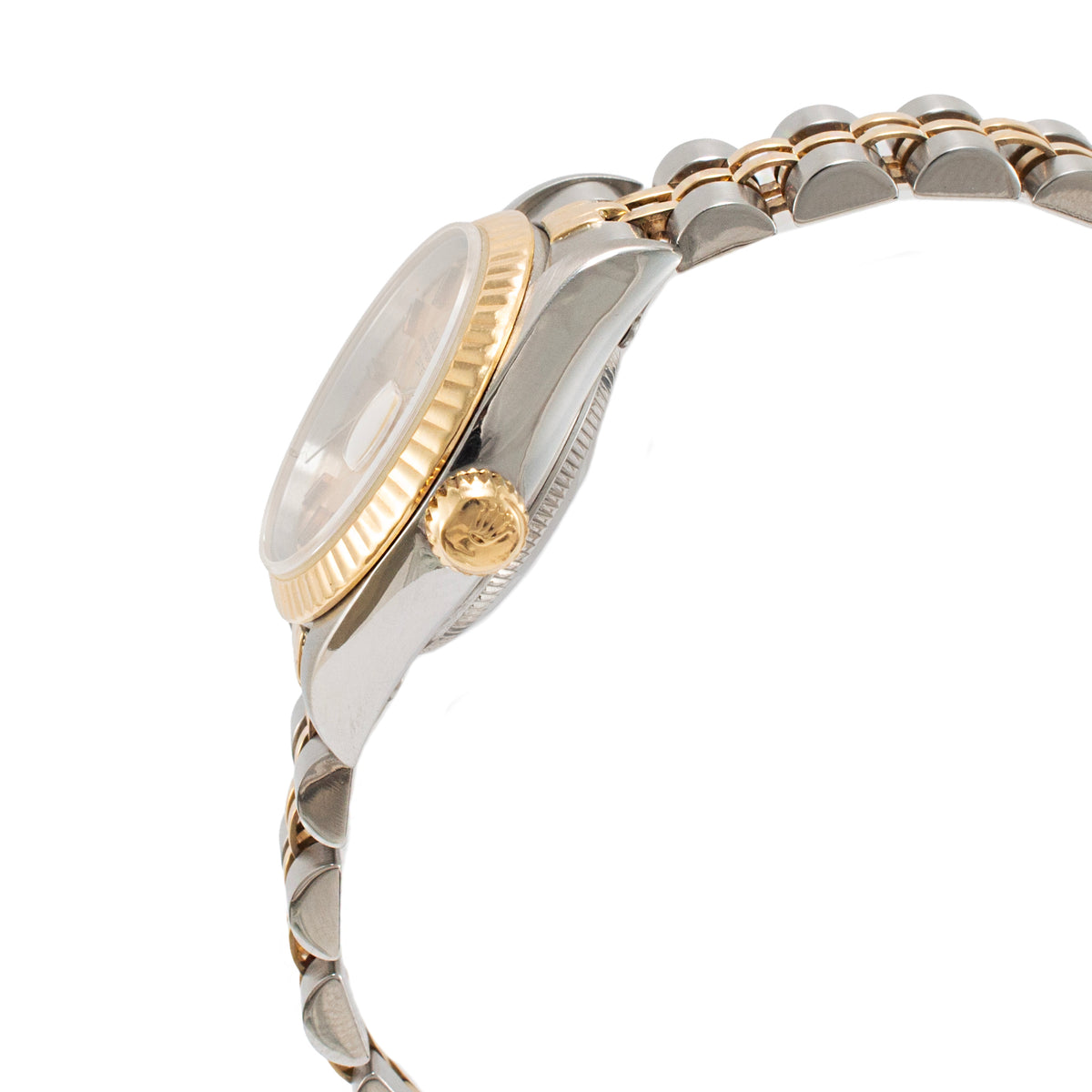 Ladies Rolex Datejust 26MM 69173 Champaign Dial Two Tone Yellow Gold Steel Watch