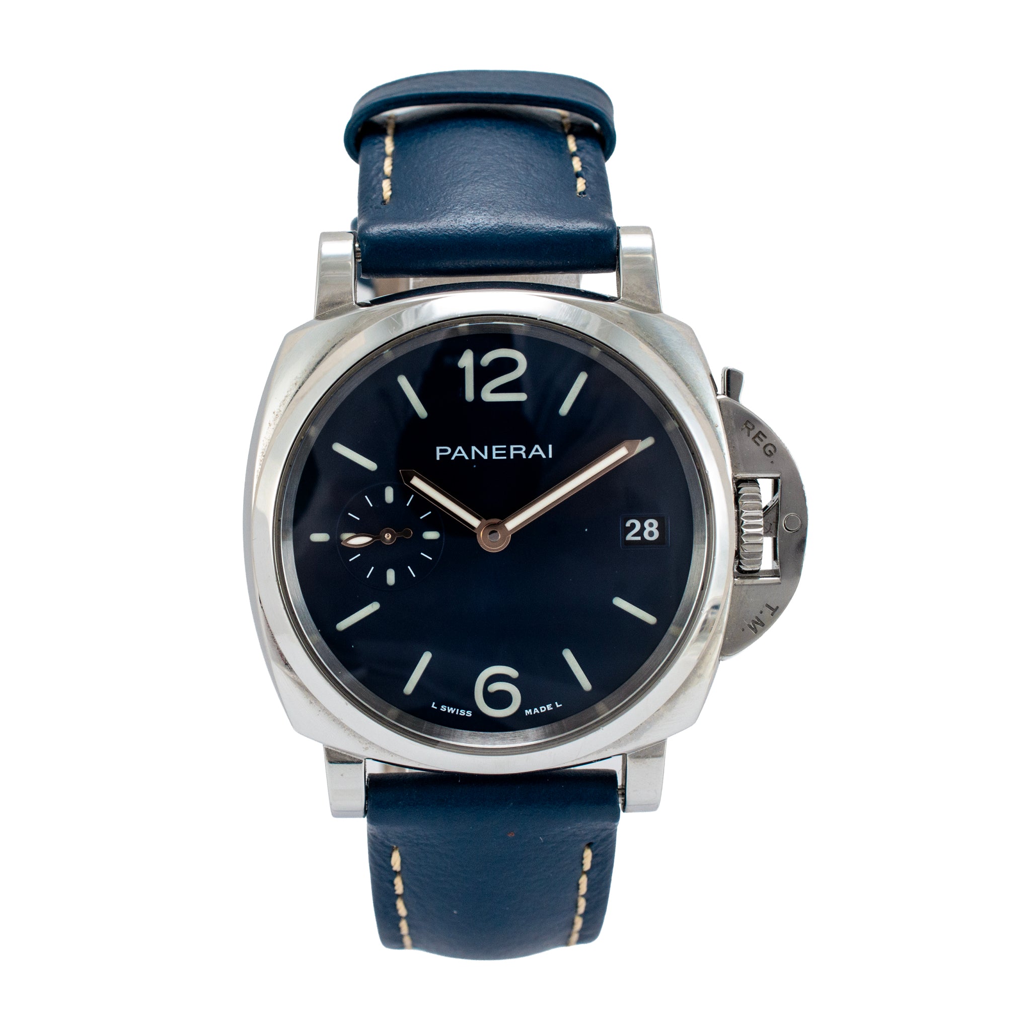 Panerai Luminor Due 38MM PAM01273 Blue Dial Stainless Steel Automatic Watch