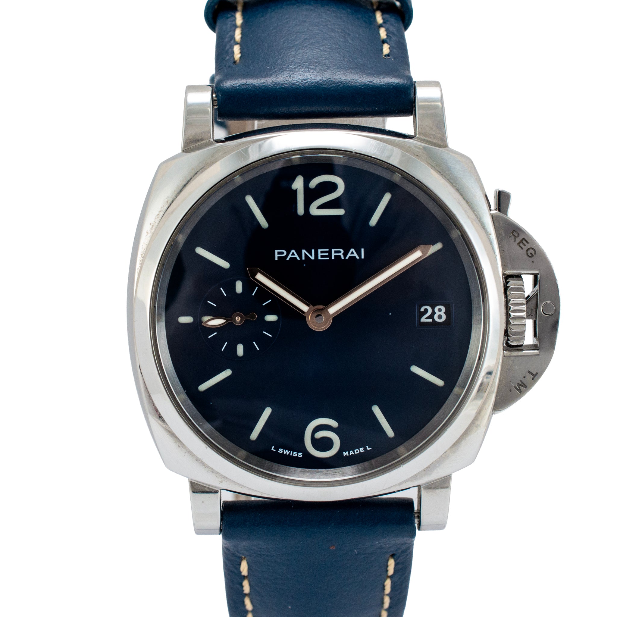 Panerai Luminor Due 38MM PAM01273 Blue Dial Stainless Steel Automatic Watch
