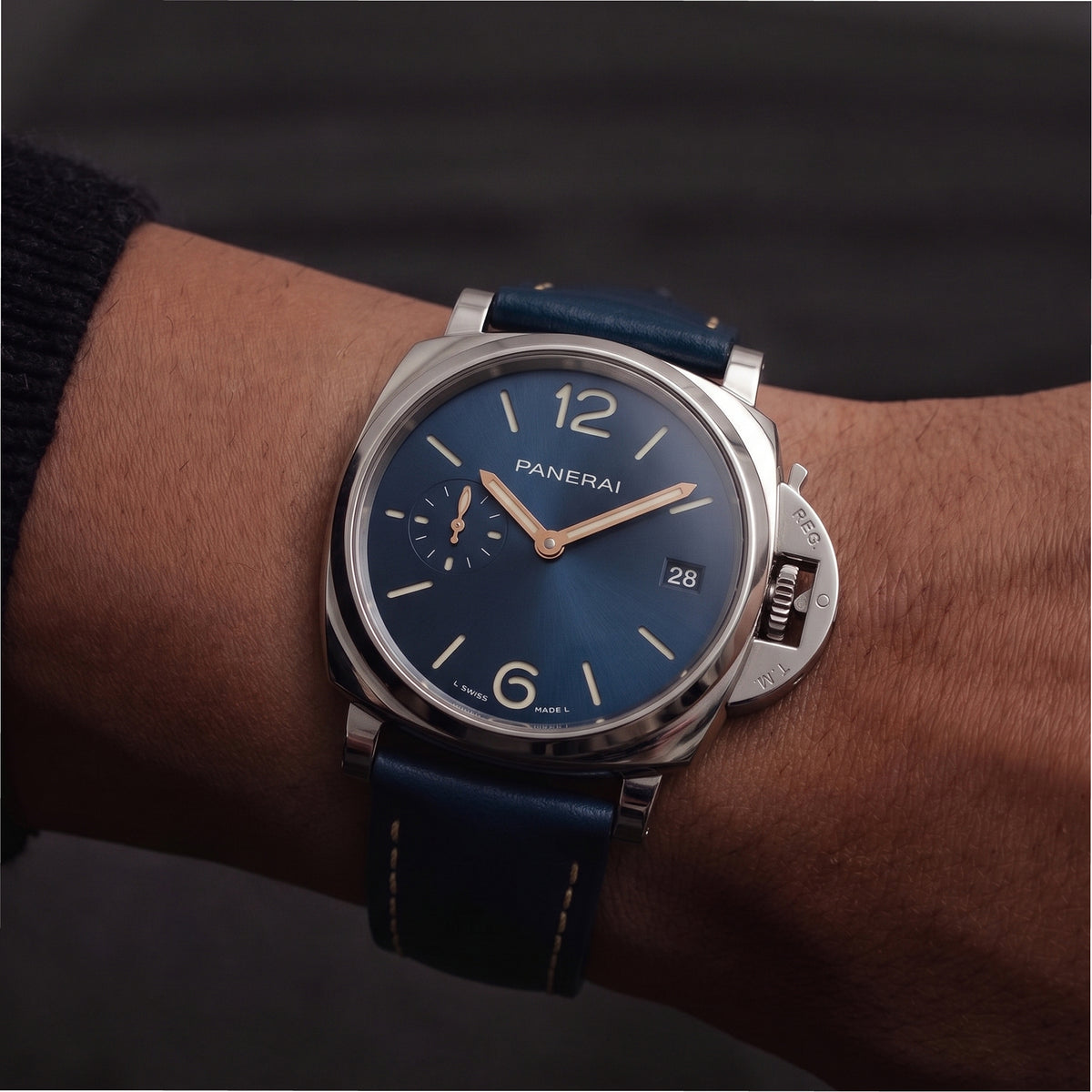 Panerai Luminor Due 38MM PAM01273 Blue Dial Stainless Steel Automatic Watch