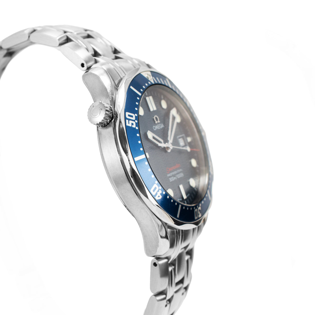 Omega Seamaster Diver 300M 41MM 2221.80 Blue Dial Stainless Steel Quartz Watch