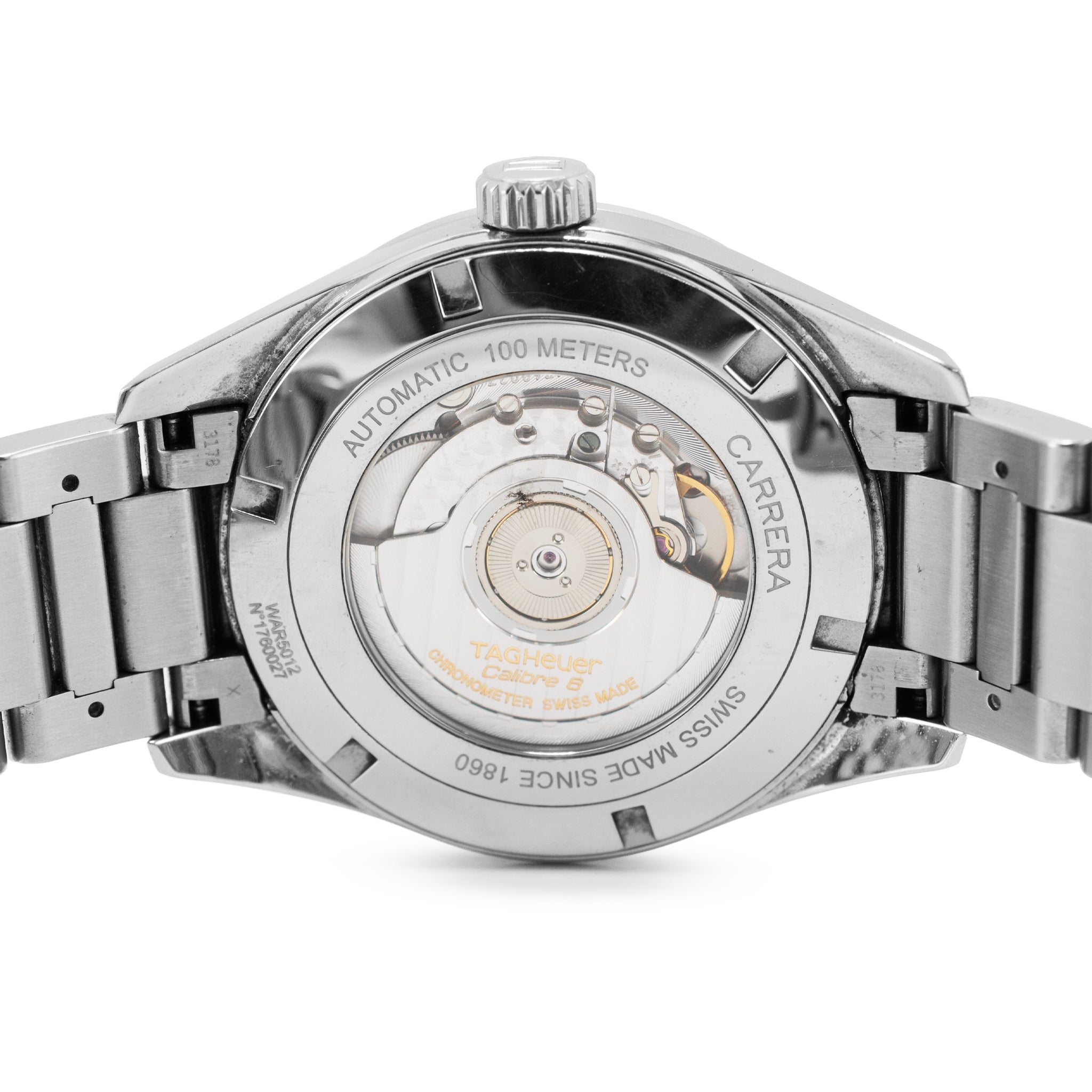 Tag Heuer Carrera Calibre 8 GMT Grand Date 41MM WAR5012.BA0723 Steel Watch