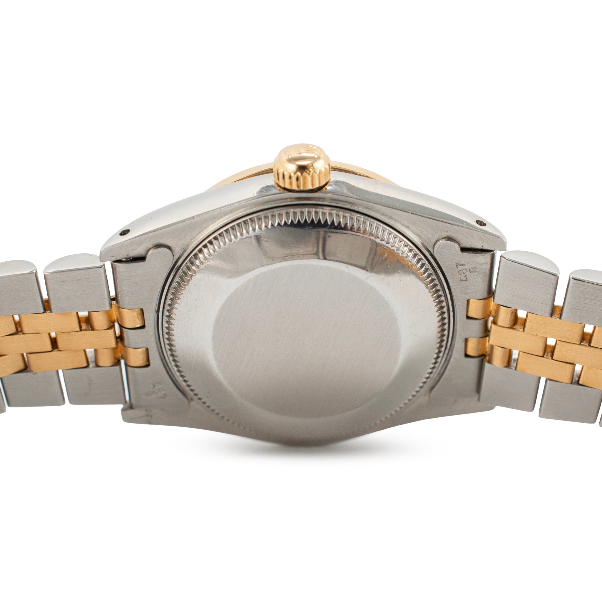Ladies Rolex Datejust 31MM 68273 Mid Size Diamond 18K Yellow Gold Steel Watch