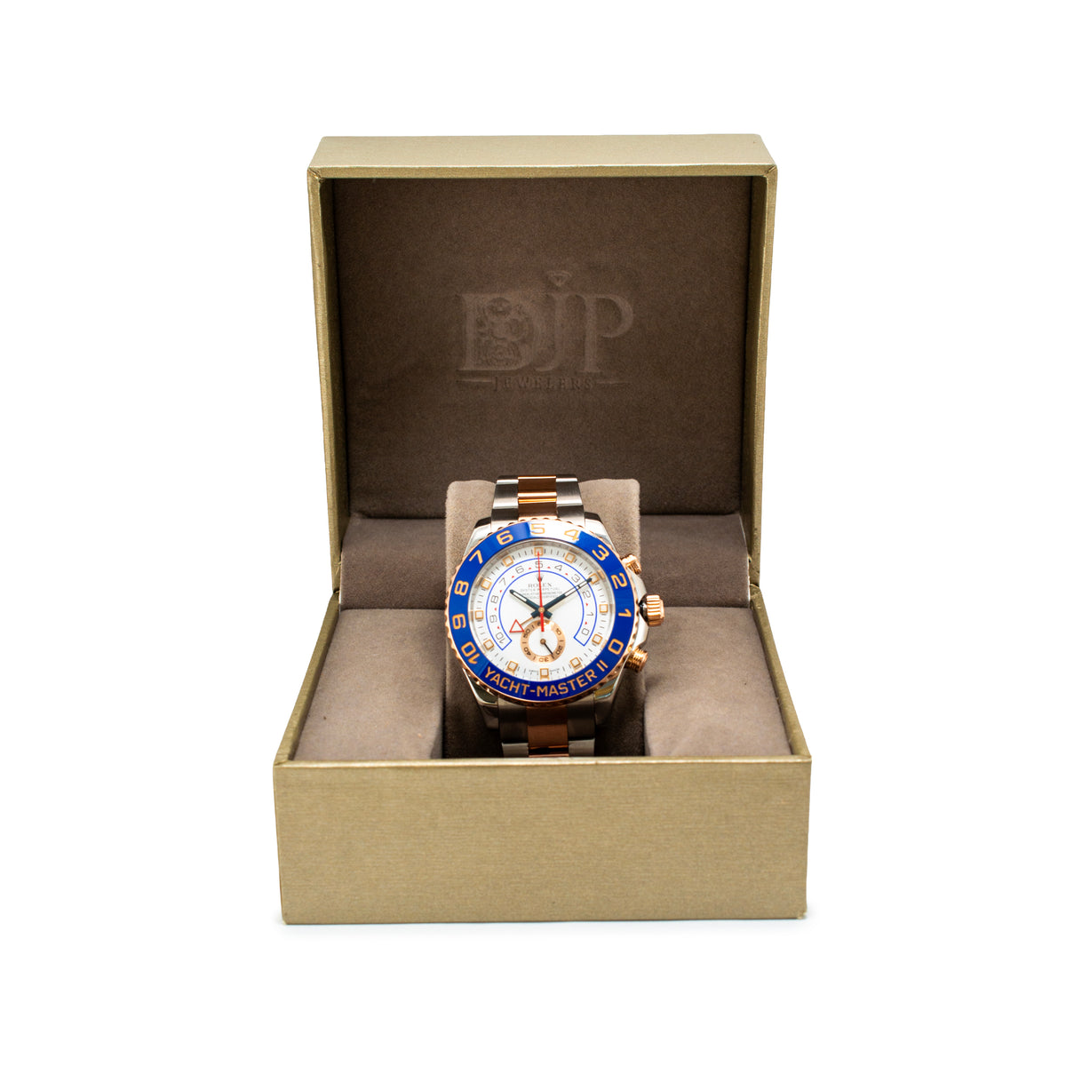 Rolex Yacht-Master II 44MM 116681 Oyster 18K Rose Gold Steel Watch