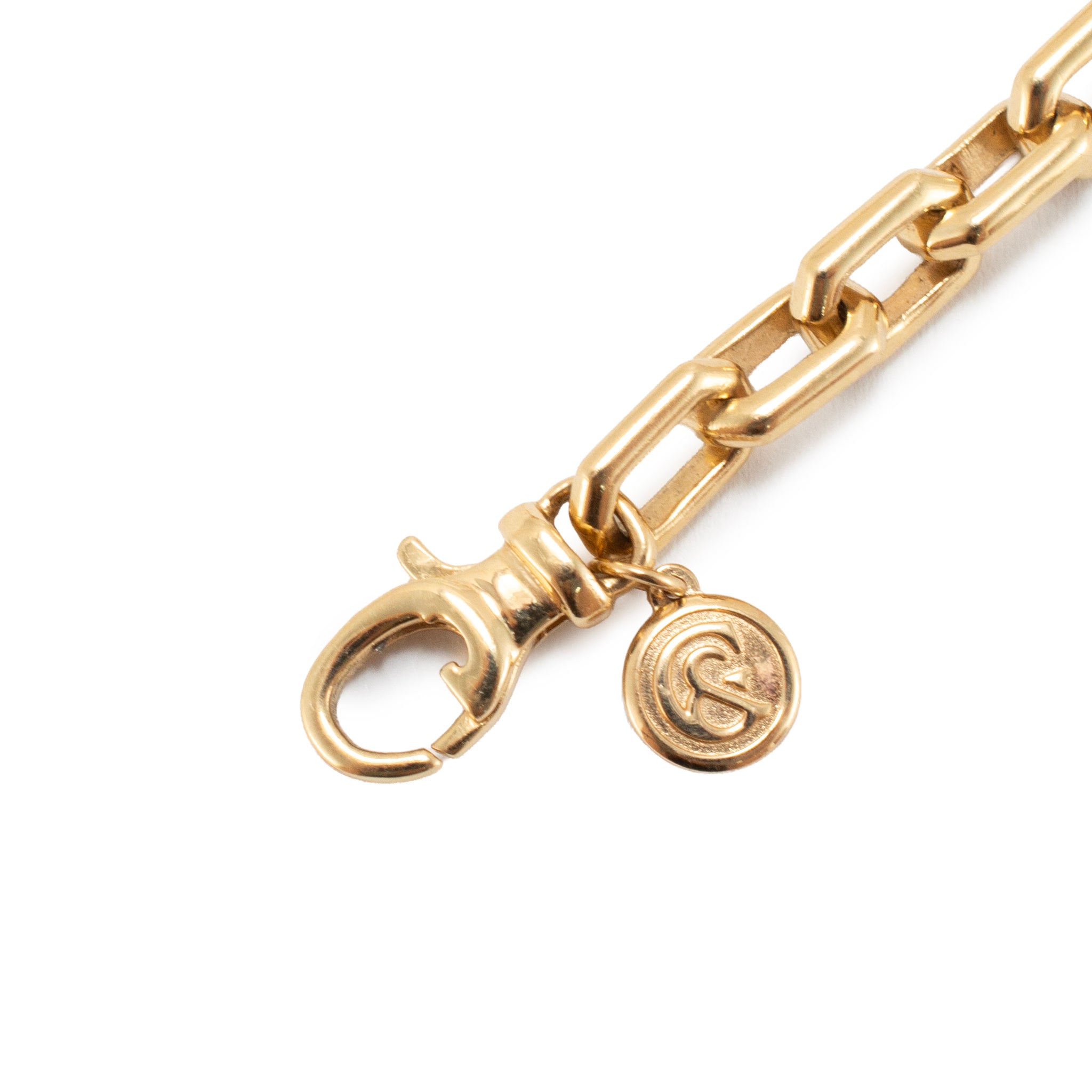 Men’s Gabriel & Co 5.50mm 14K Yellow Gold Solid Chain Faceted Link Bracelet