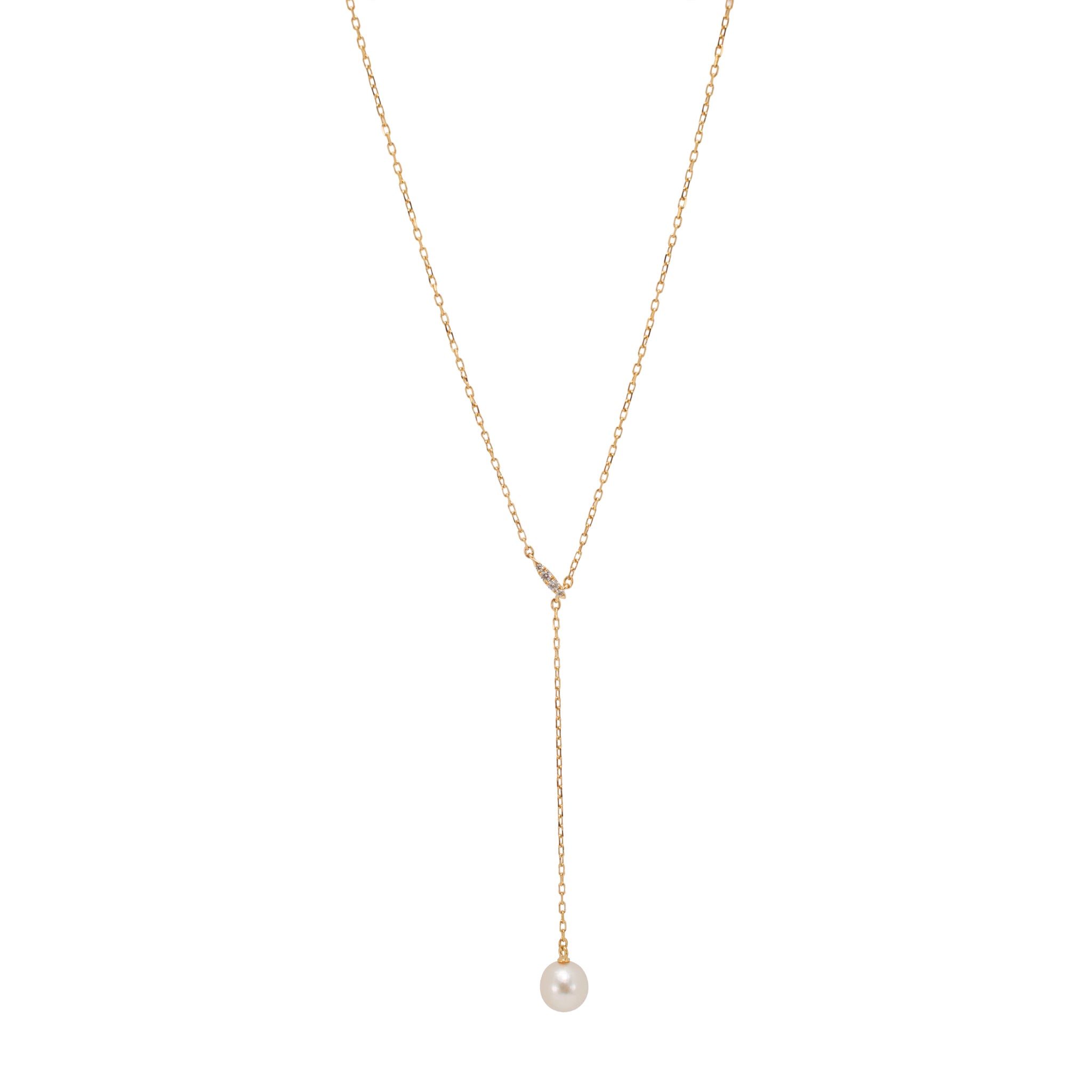【MIKIMOTO✨】 7.8ミリ 28g 60cm SV金具 ネックレス Mikimoto Akoya Cultured Pearl Drop 18K Yellow Gold Chain | DJP