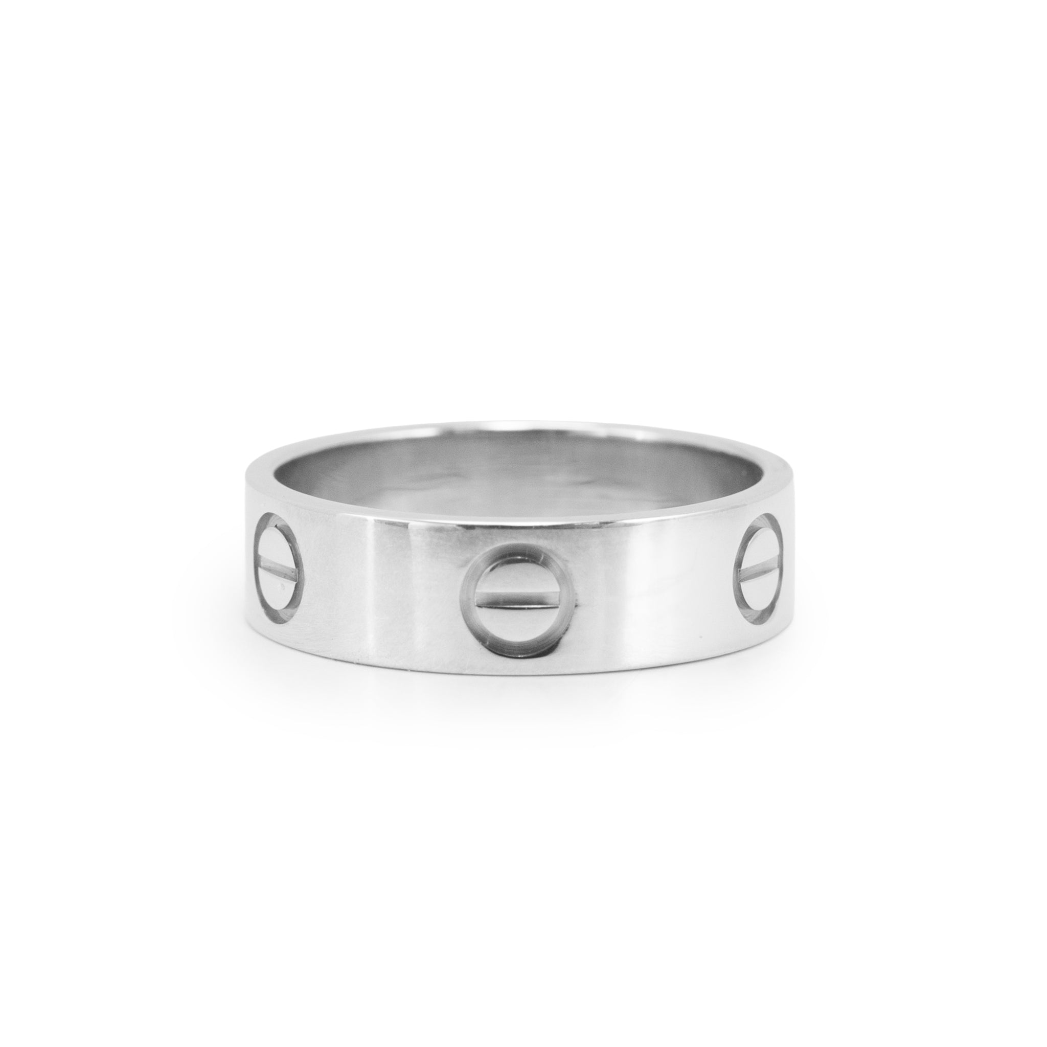 Cartier Love Classic Model 18K White Gold 5.5mm Wedding Band Ring