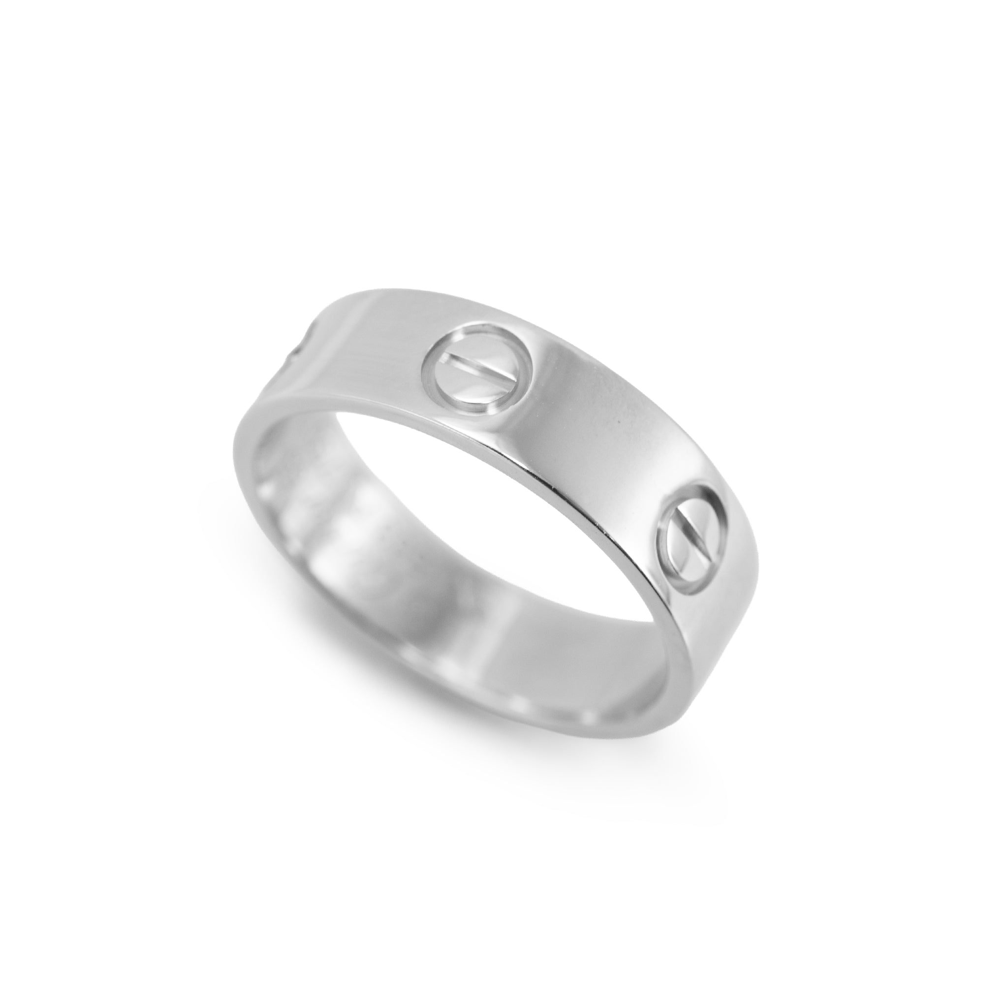 Cartier Love Classic Model 18K White Gold 5.5mm Wedding Band Ring