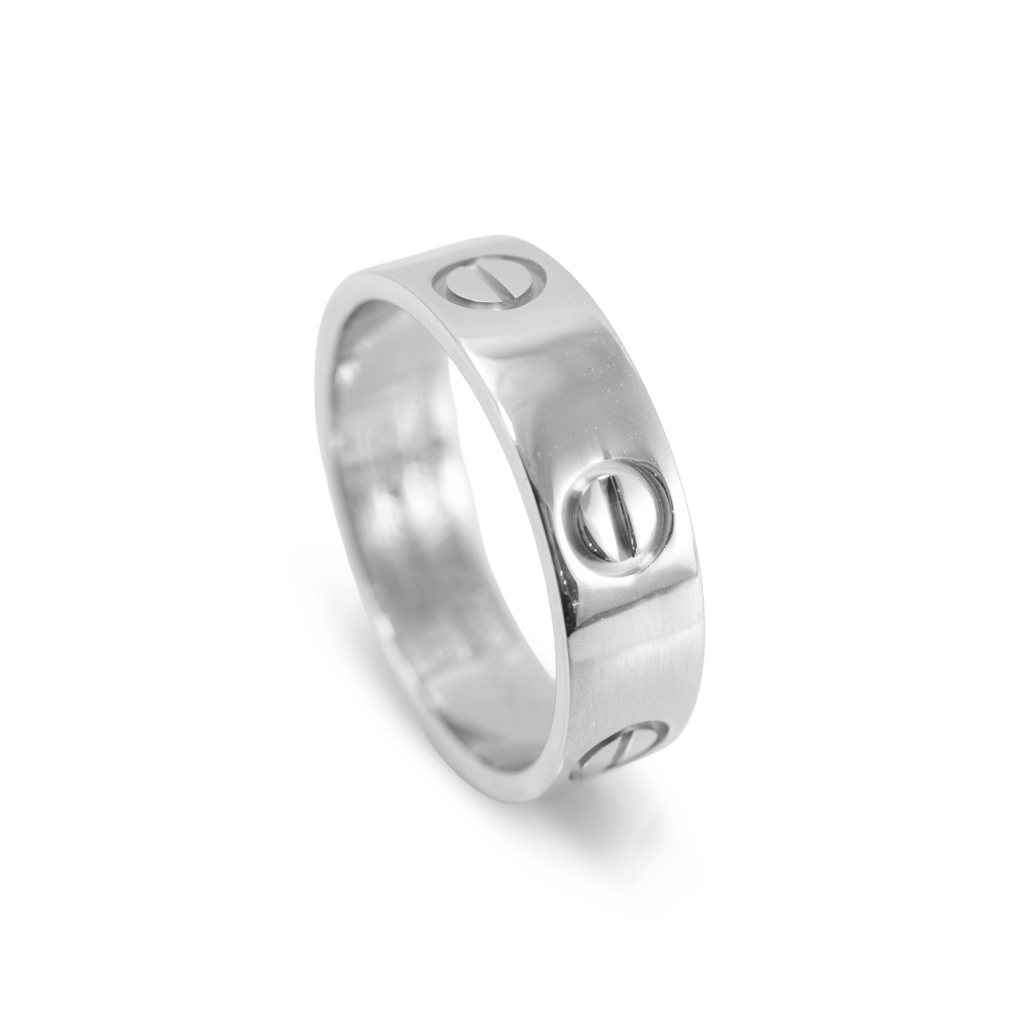 Cartier Love Classic Model 18K White Gold 5.5mm Wedding Band Ring
