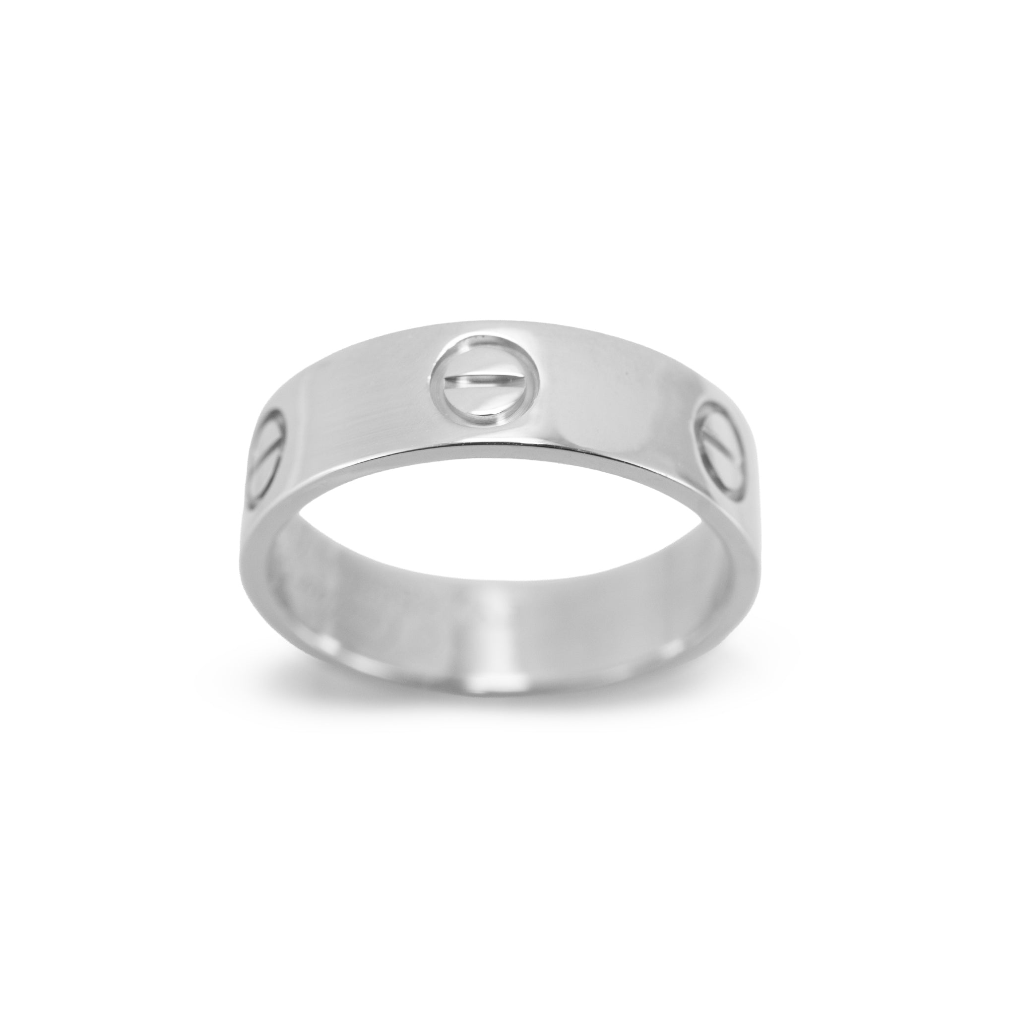 Cartier Love Classic Model 18K White Gold 5.5mm Wedding Band Ring