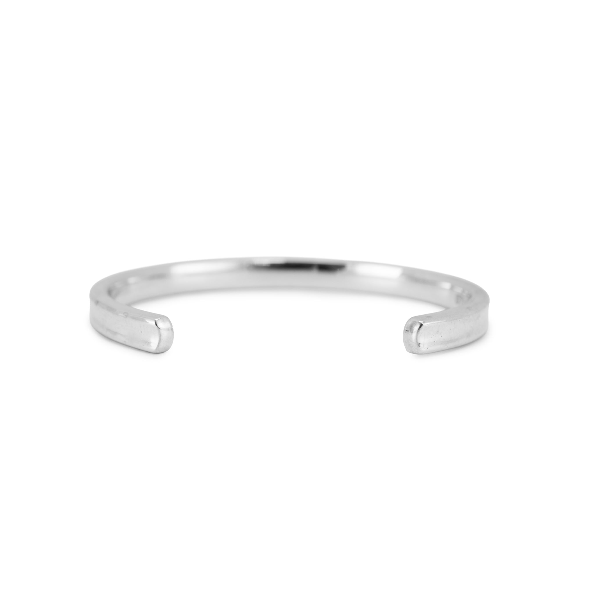 Tiffany & Co. Tiffany 1837 Narrow 925 Silver Medium Cuff Bangle Bracelet