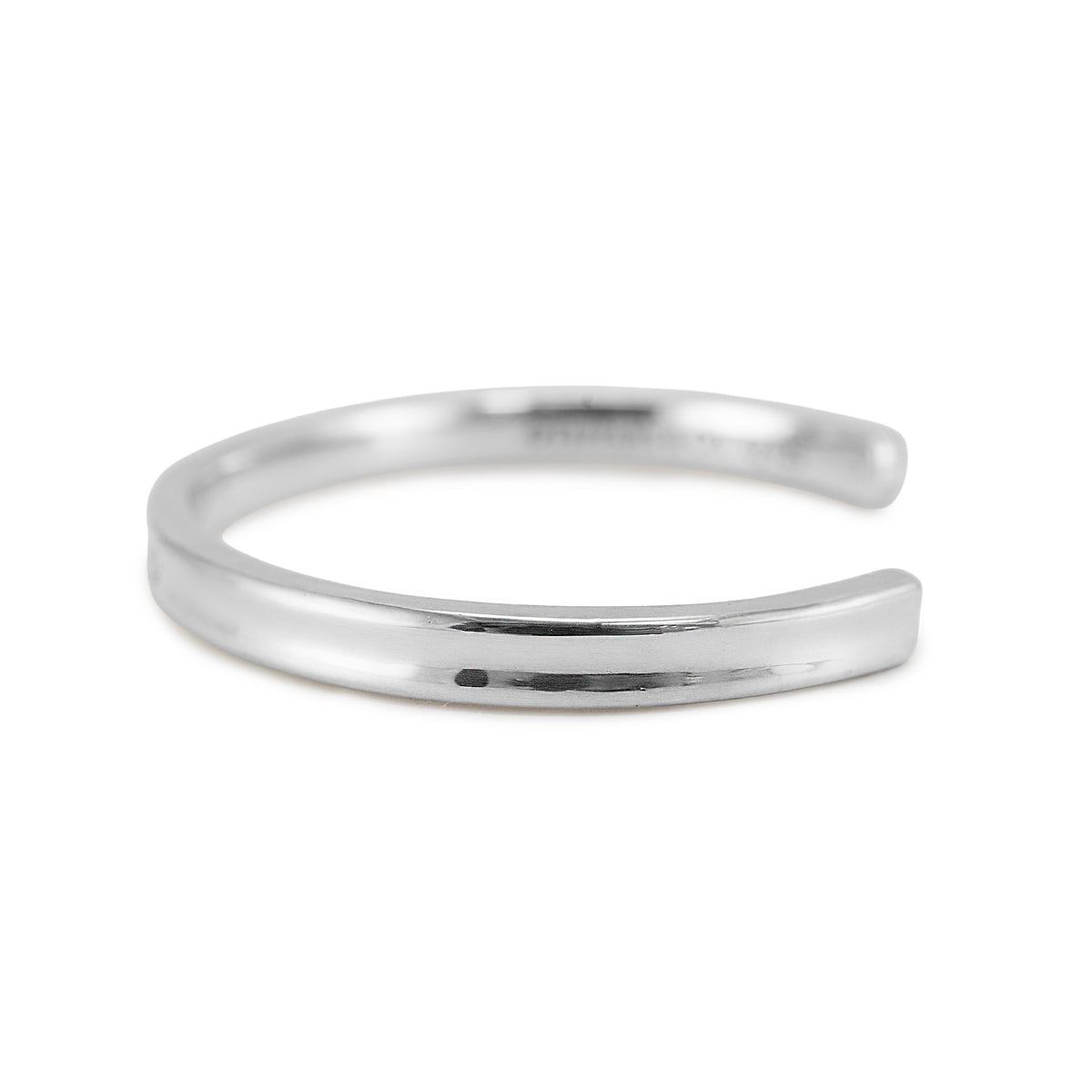 Tiffany & Co. Tiffany 1837 Narrow 925 Silver Medium Cuff Bangle Bracelet