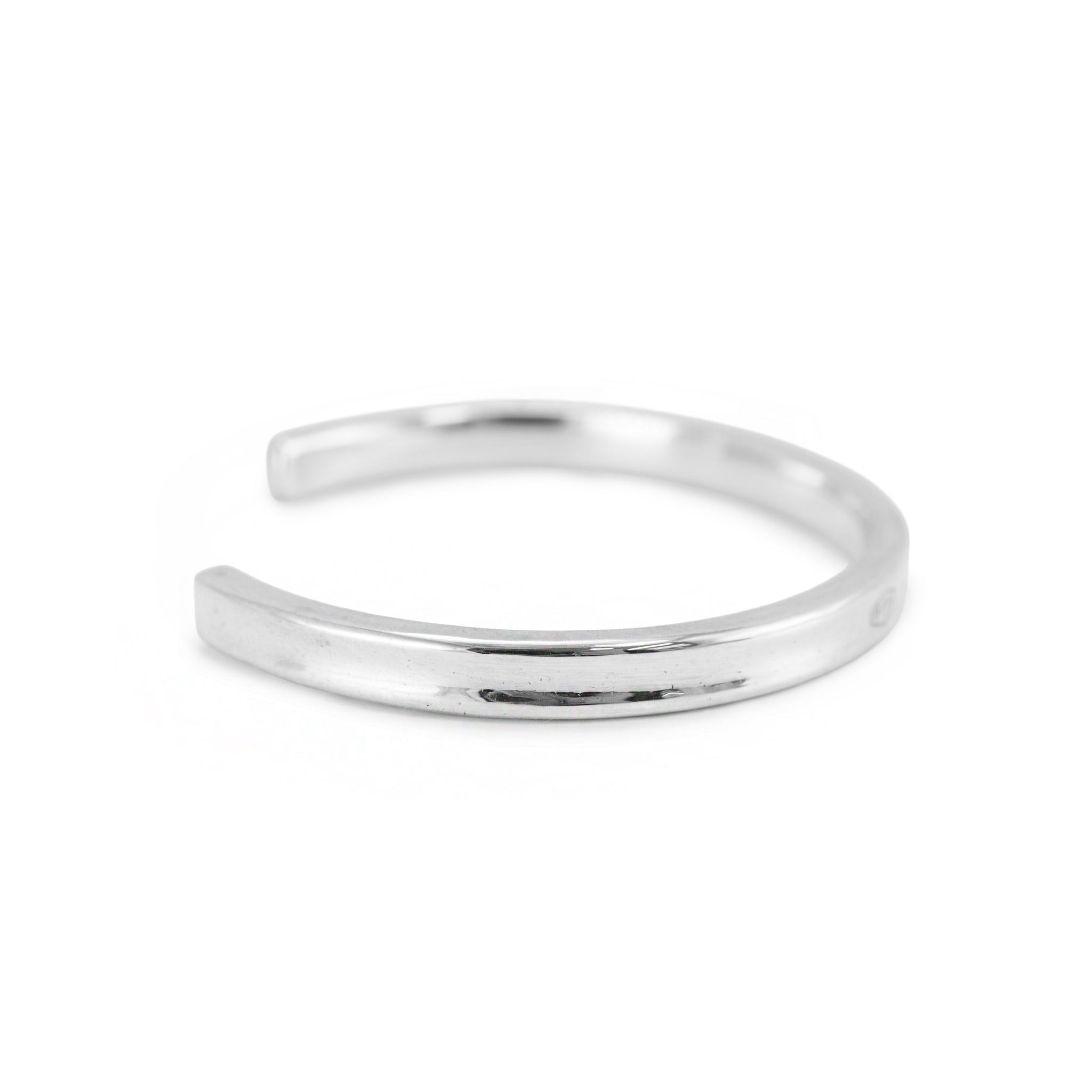 Tiffany & Co. Tiffany 1837 Narrow 925 Silver Medium Cuff Bangle Bracelet