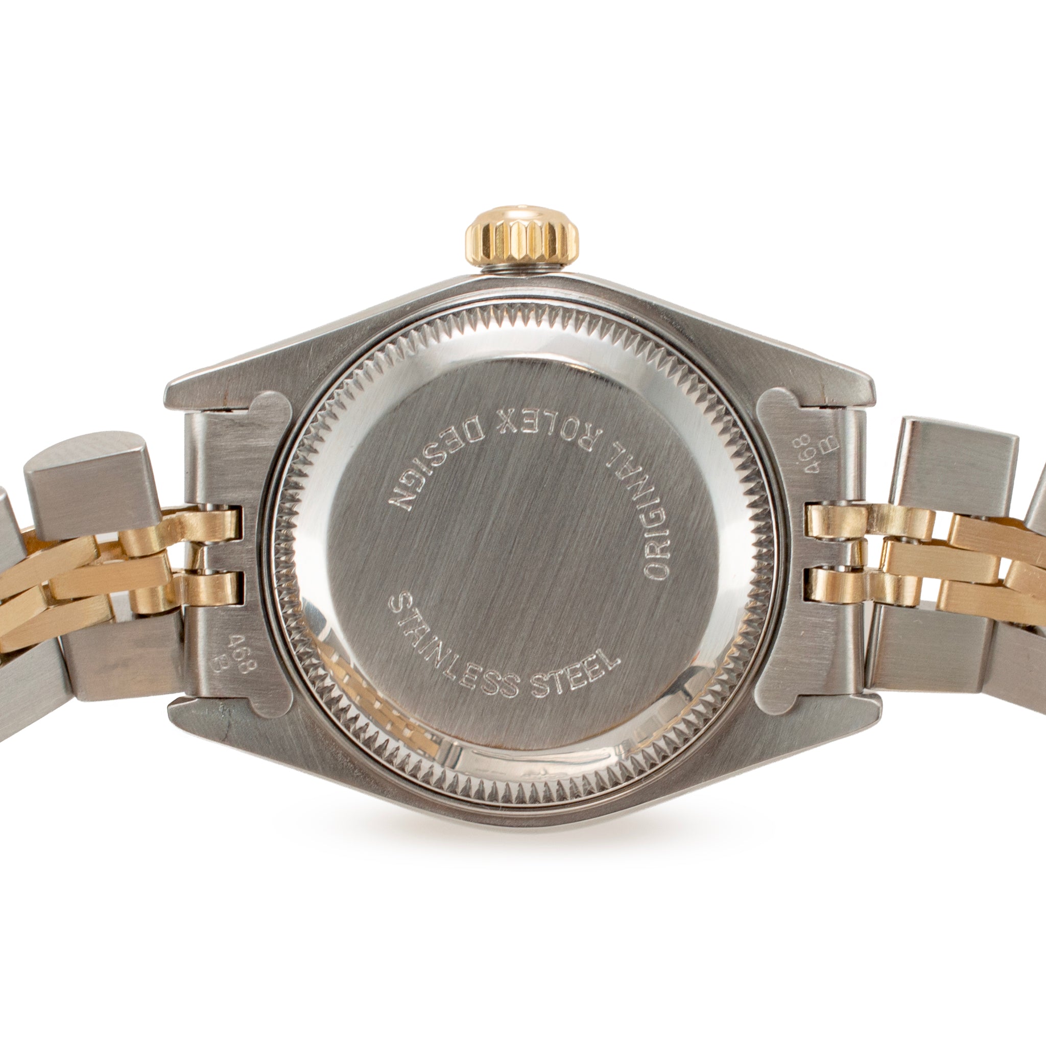 Ladies Rolex Datejust 26MM 69173 Champaign Dial 18K Yellow Gold Steel Watch