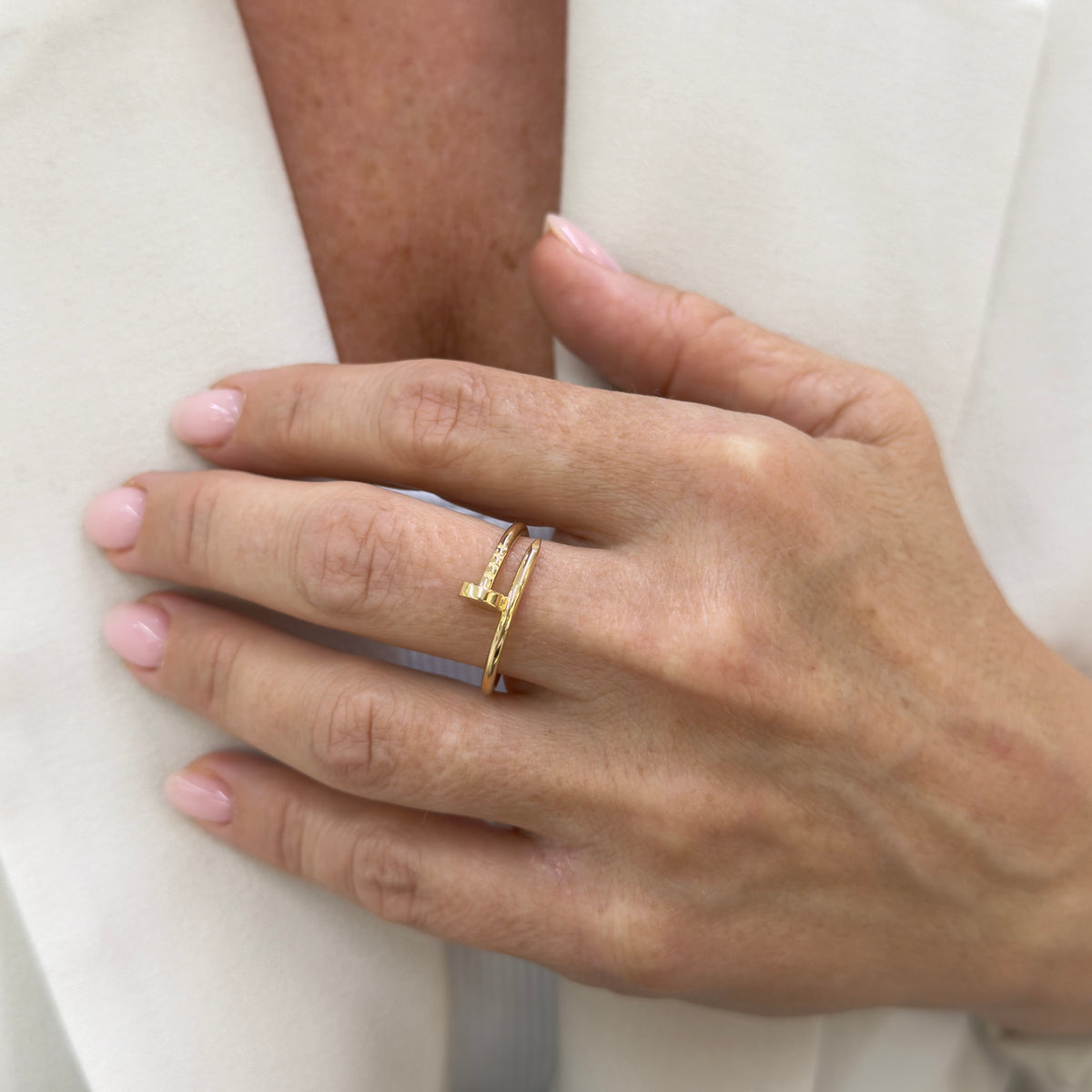 Cartier Juste Un Clou Small Model 18K Yellow Gold Band Ring