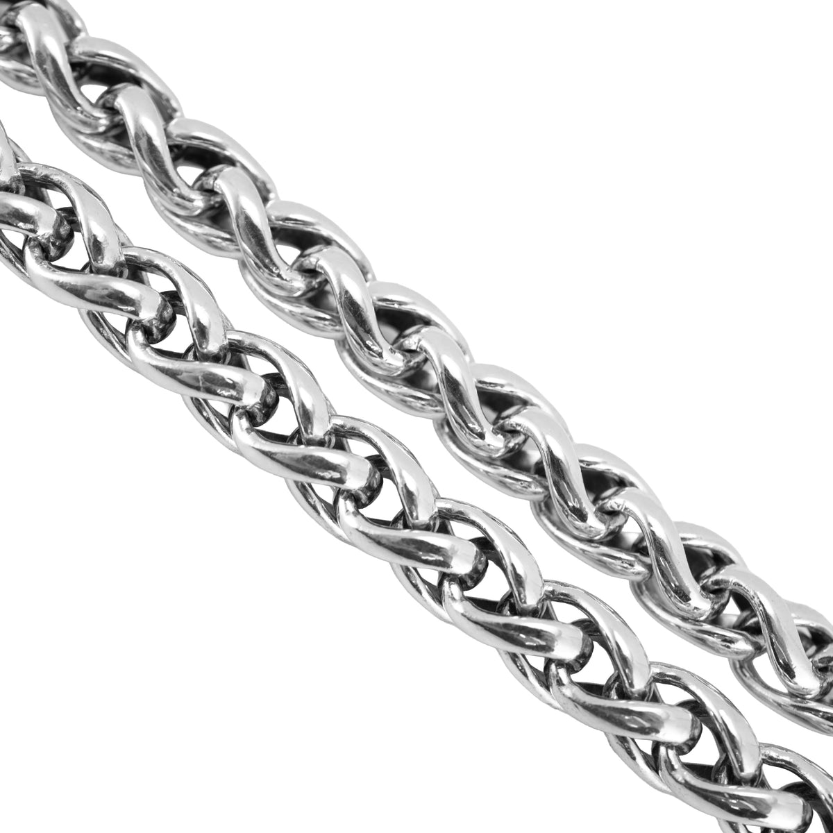 Unisex David Yurman Classic Wheat 8MM Silver & 14K Yellow Gold Chain Necklace