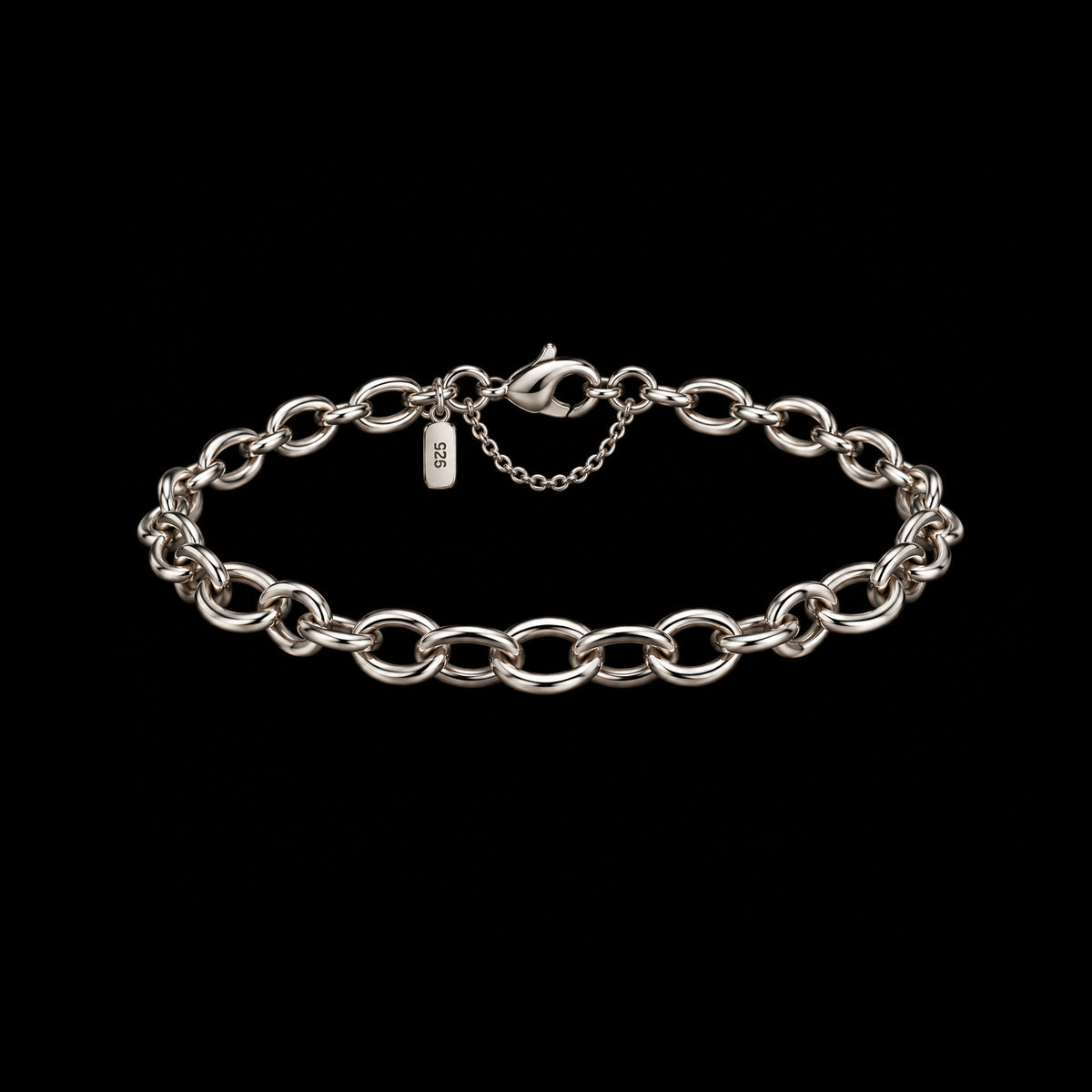 James Avery Classic Cable Charm Sterling Silver Link Bracelet 8.6g 8" 459104 available at DJP Jewelers & Luxury Buyers