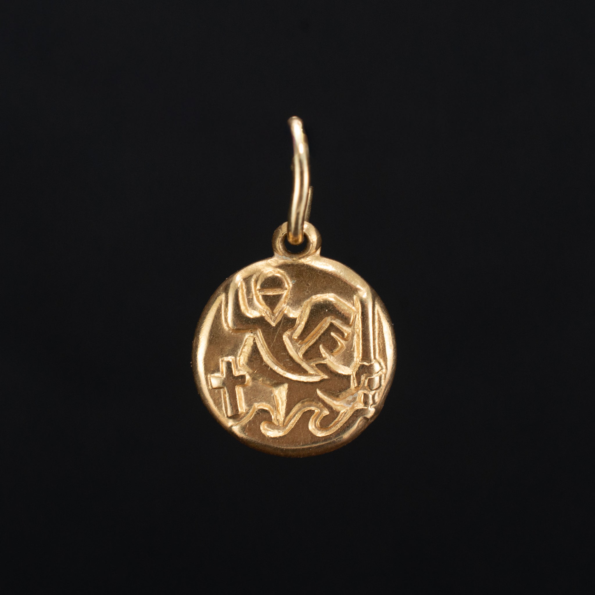 James Avery 14K Yellow Gold Modern Pendant 0.87g ¾" 459115 available at DJP Jewelers & Luxury Buyers