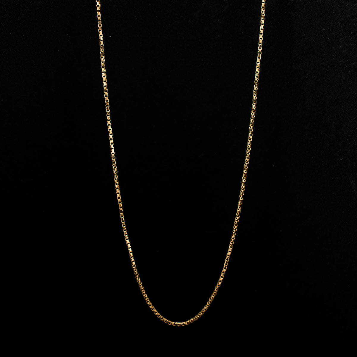 Vintage 14K Yellow Gold Box Chain 2.8g 19" 459132 available at DJP Jewelers & Luxury Buyers