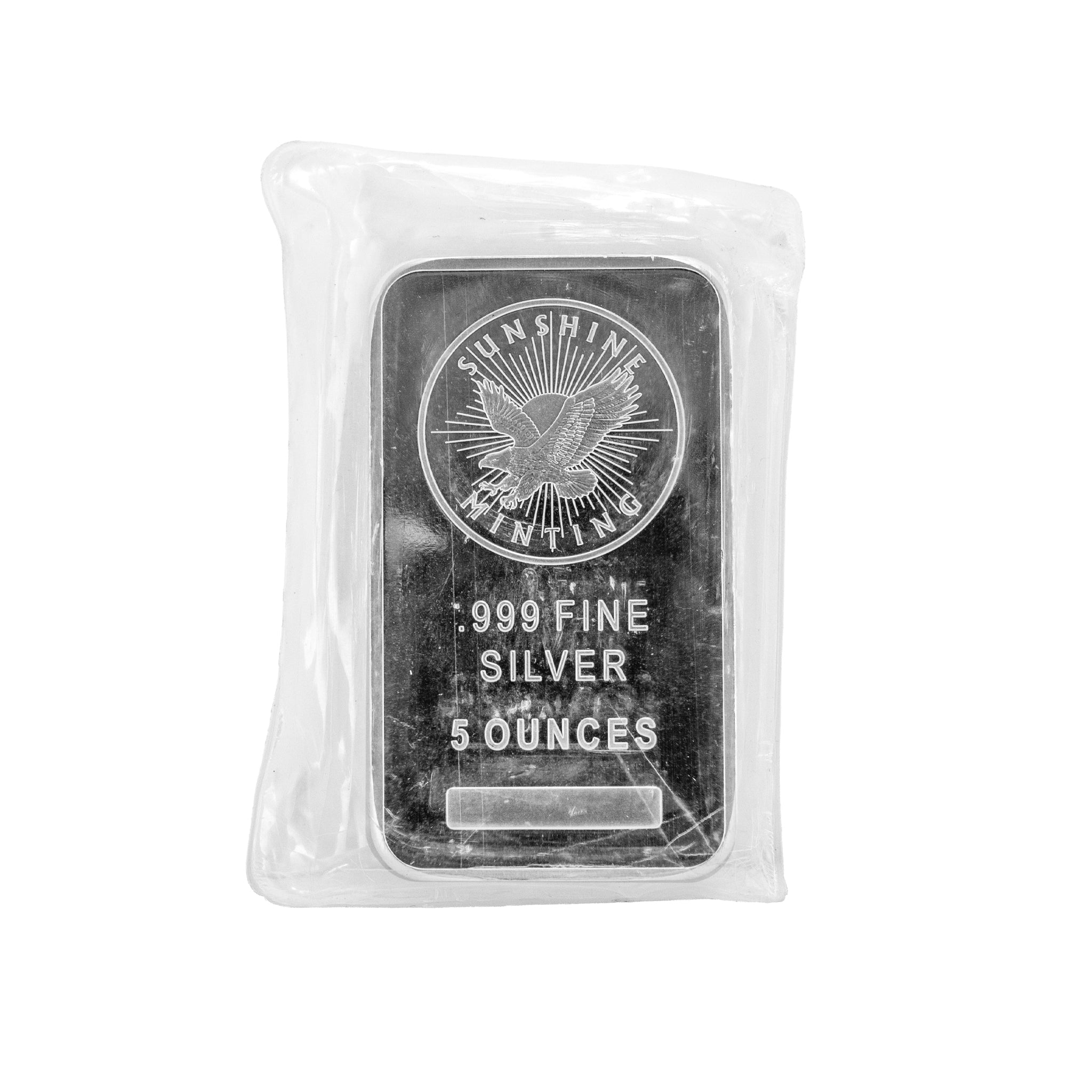 Sunshine Silver Mining & Refining Company 5 oz Silver, SKU 459312, available at DJP Jewelers & Luxury Buyers