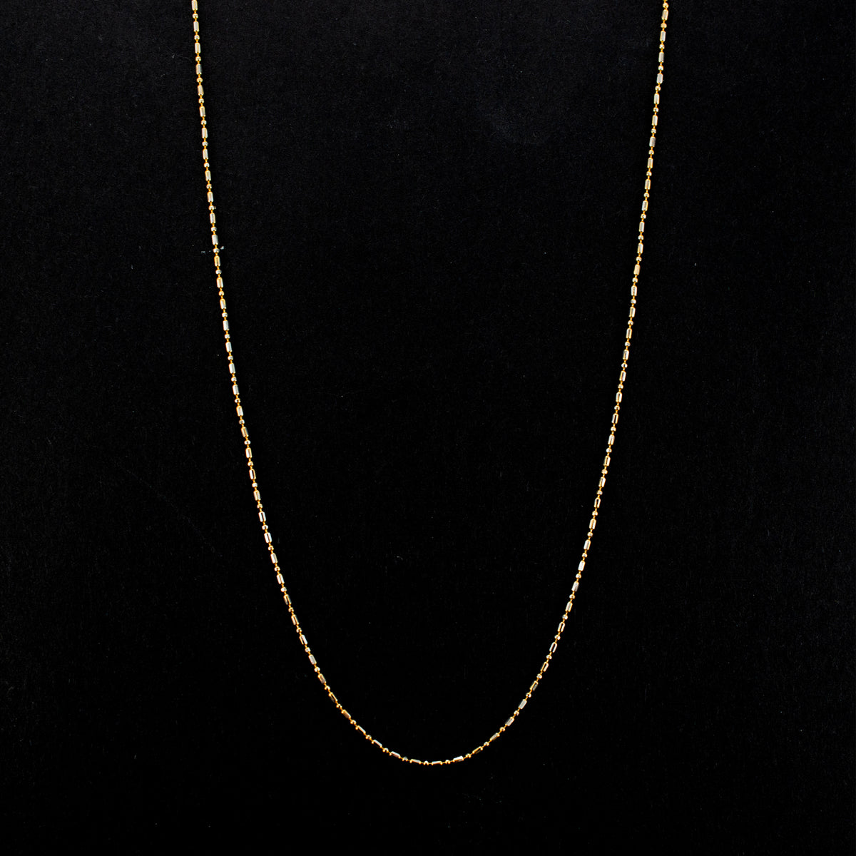 18K Yellow Gold Bead Chain 2.2g 16" 459499 available at DJP Jewelers & Luxury Buyers