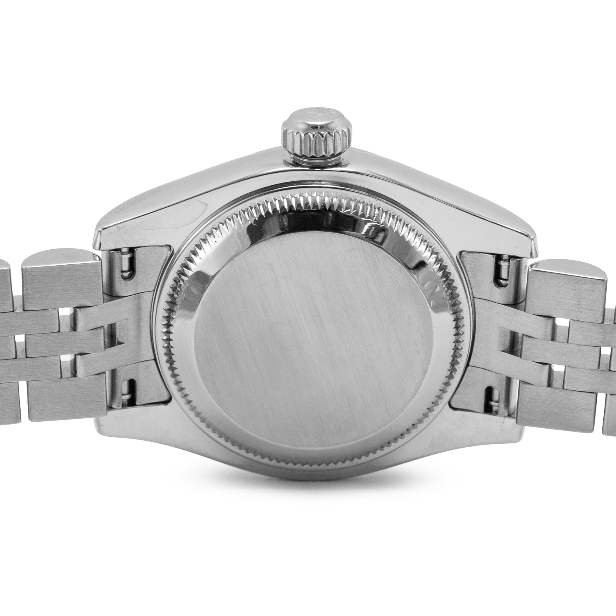 Ladies Rolex Datejust 26MM 179174 Pink Salmon Dial 18K White Gold Steel Watch