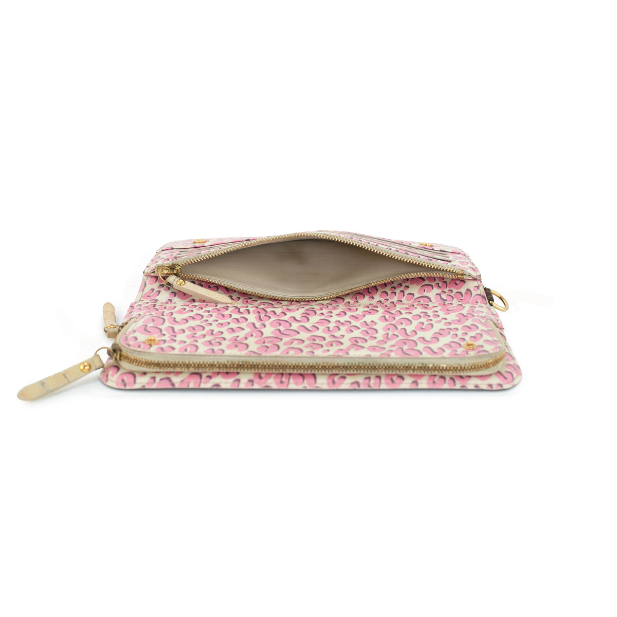 Louis Vuitton Monogram Canvas Pink Leopard Print Insolite Wallet