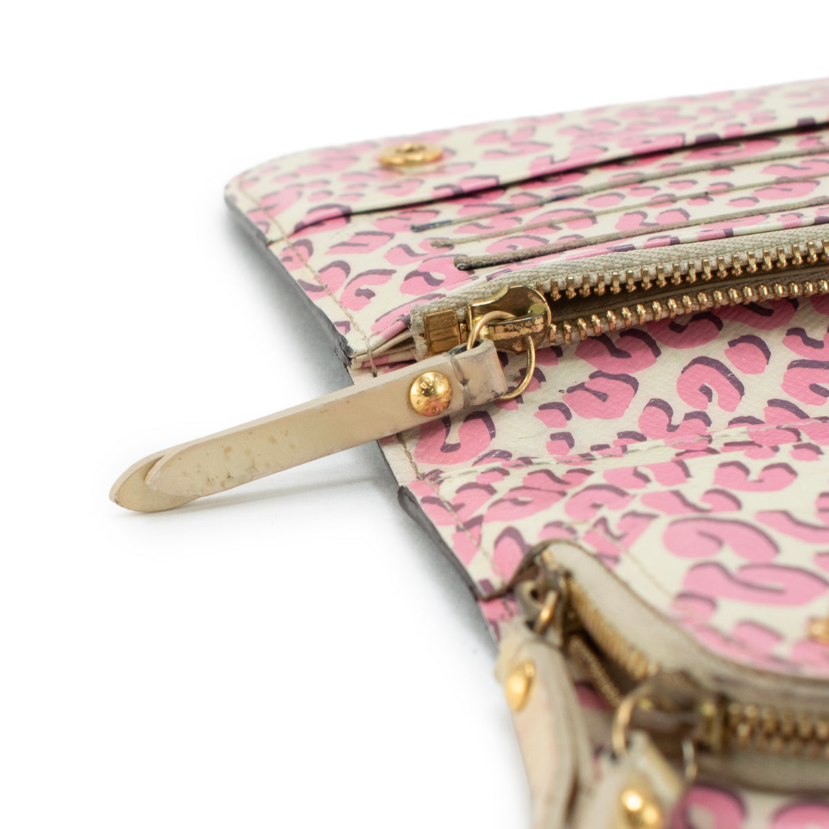 Louis Vuitton Monogram Canvas Pink Leopard Print Insolite Wallet