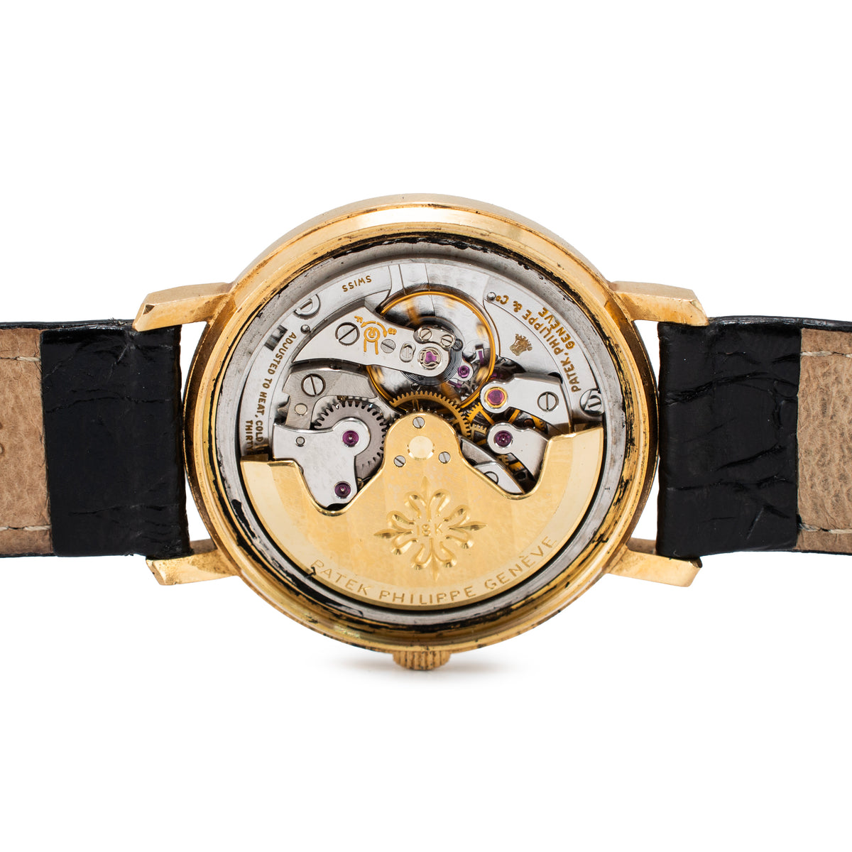 Vintage Patek Philippe Calatrava 35MM 3445 Sapphire 18K Yellow Gold Watch