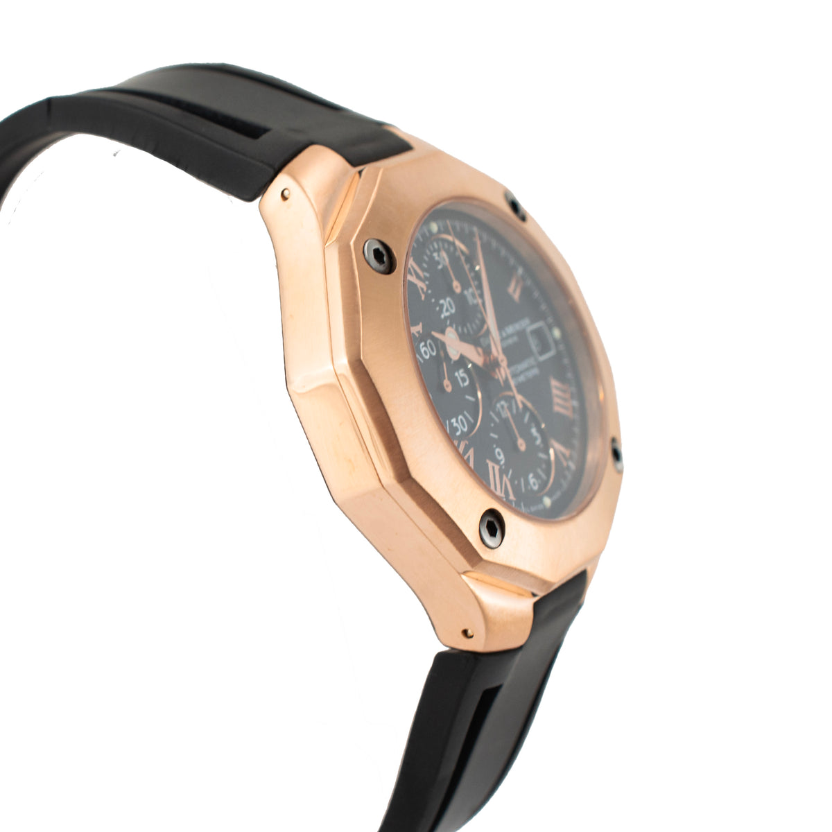 Baume ET Mercier Riviera Chronometer 43MM 65586 18K Rose Gold Automatic Watch