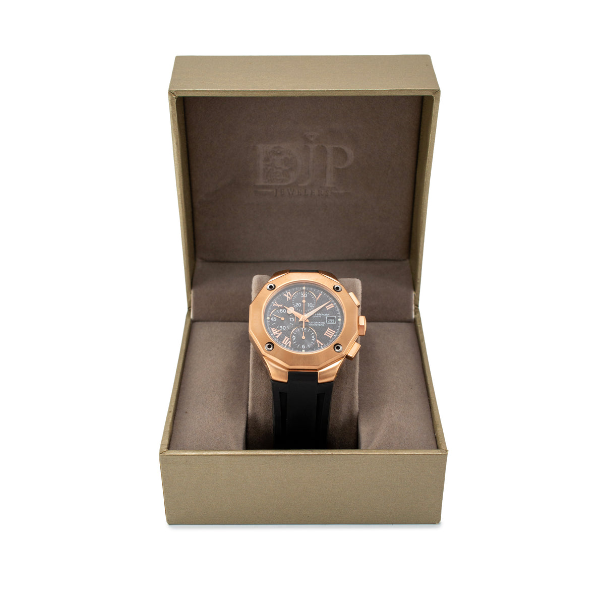 Baume ET Mercier Riviera Chronometer 43MM 65586 18K Rose Gold Automatic Watch