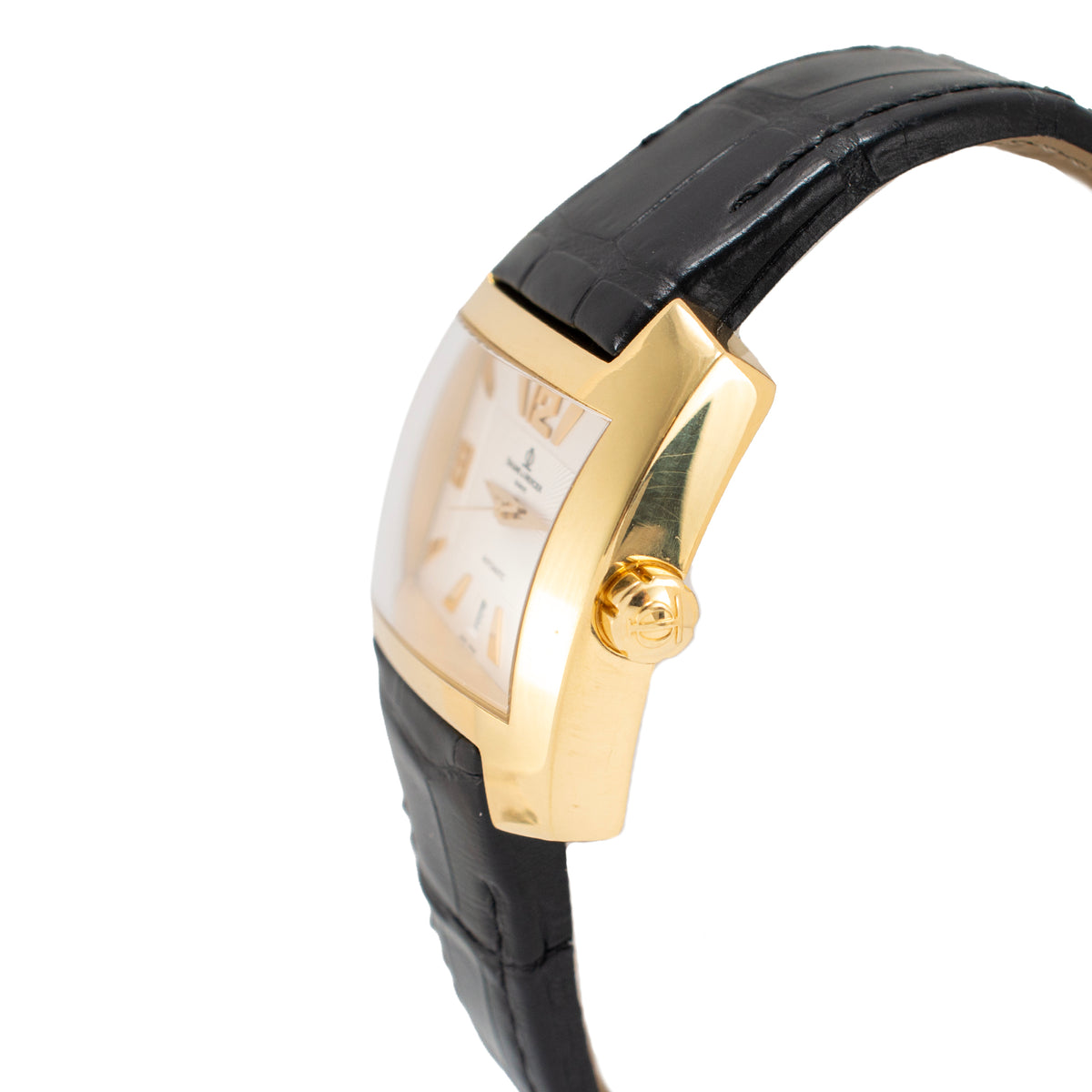 Baume ET Mercier Hampton 42MM 65395 White Dial 18K Yellow Gold Automatic Watch