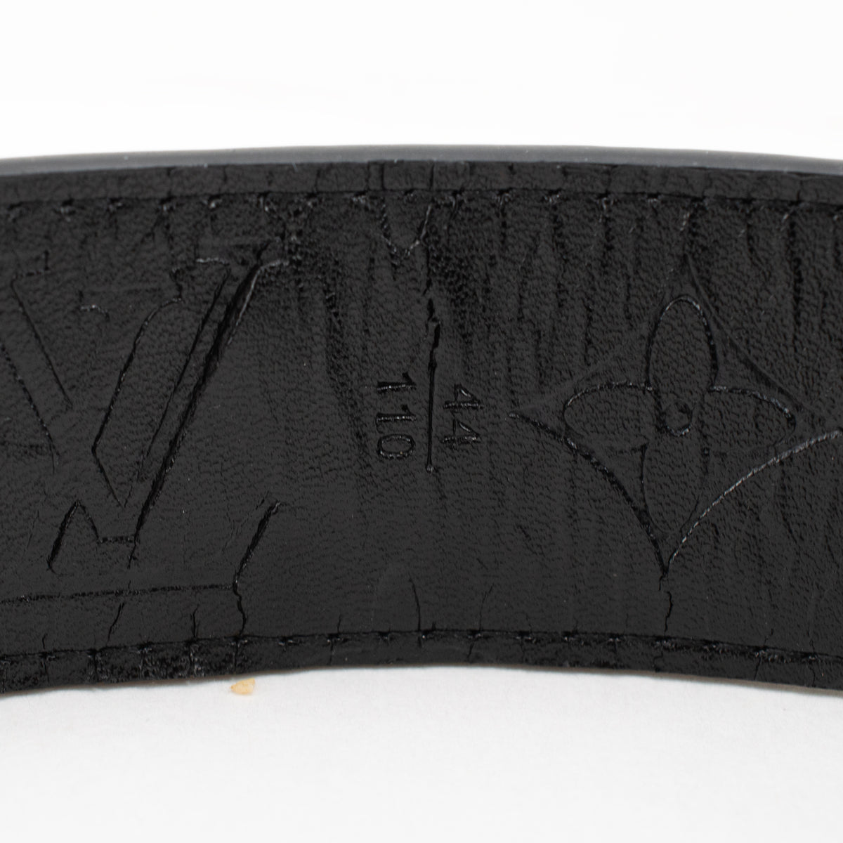 Louis Vuitton LV Initiales 40MM 110/44 Monogram Eclipse Ruthenium Belt