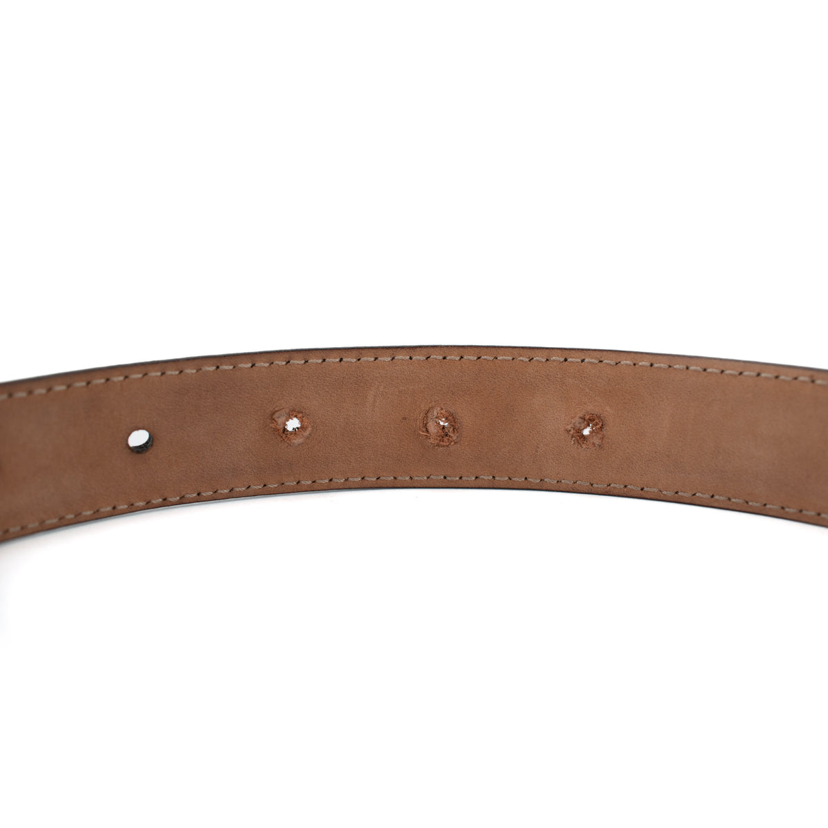 Gucci 30MM 85/38 Black Leather Two-Tone Interlocking G Belt