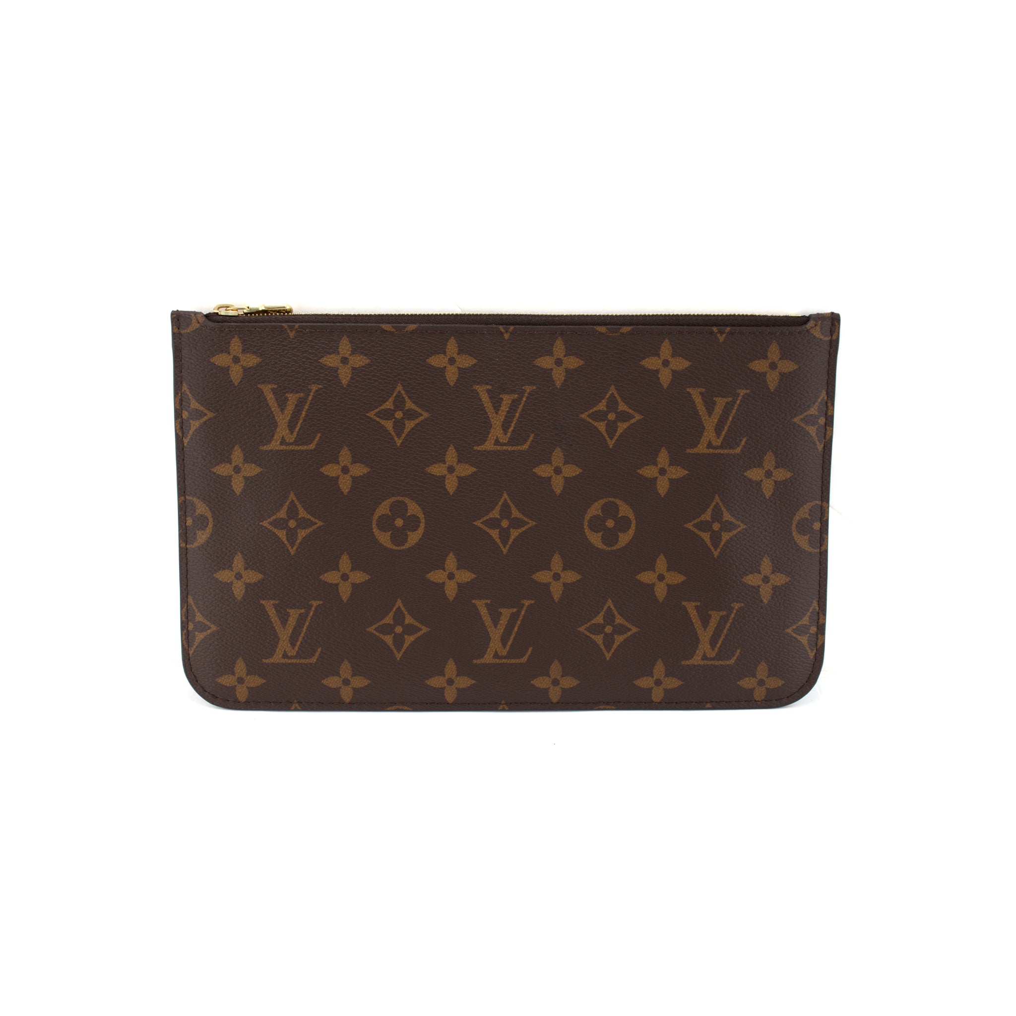 Louis Vuitton Neverfull Monogram Canvas Gold-Tone Pouch | DJP