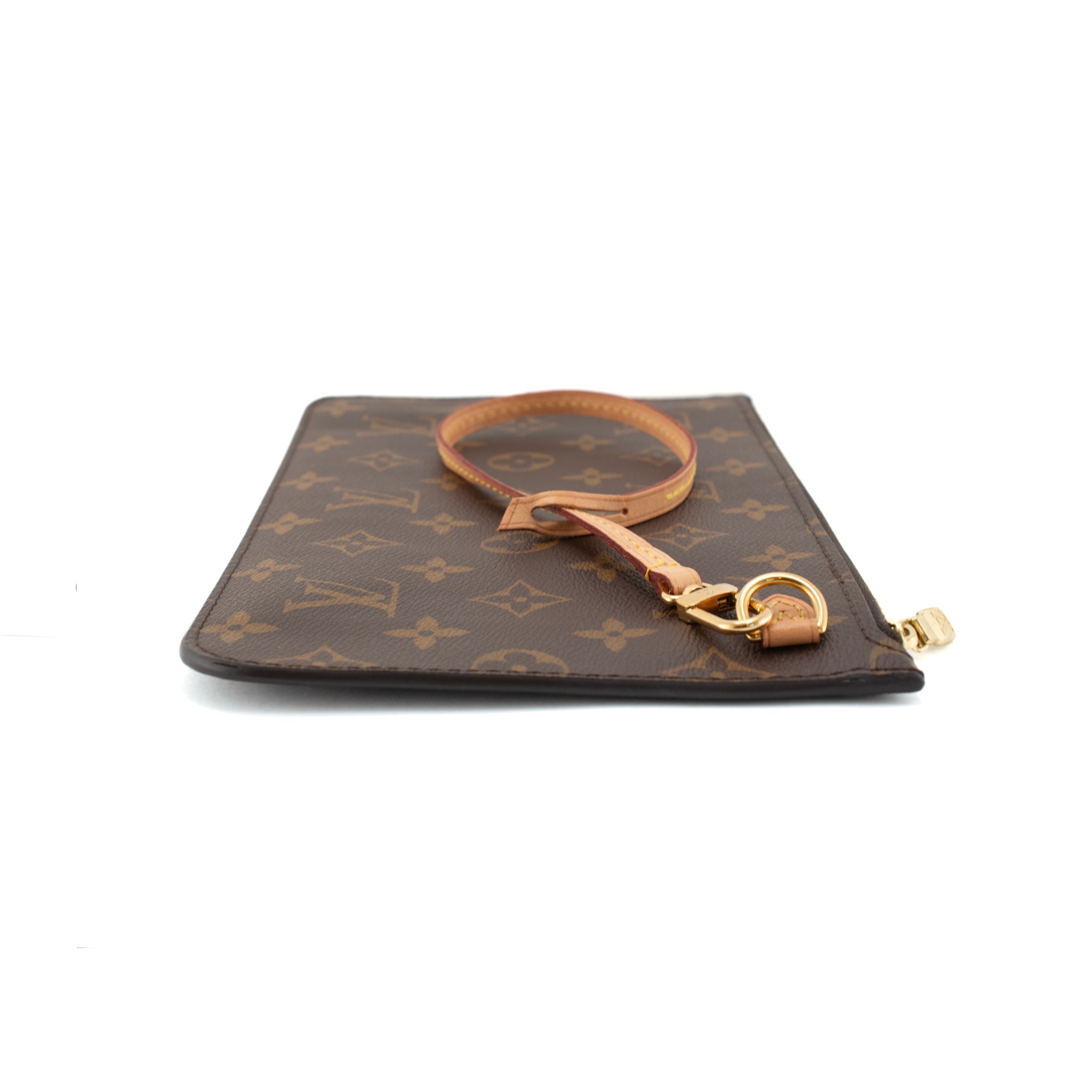 Louis Vuitton Neverfull Monogram Canvas Gold-Tone Pouch | DJP
