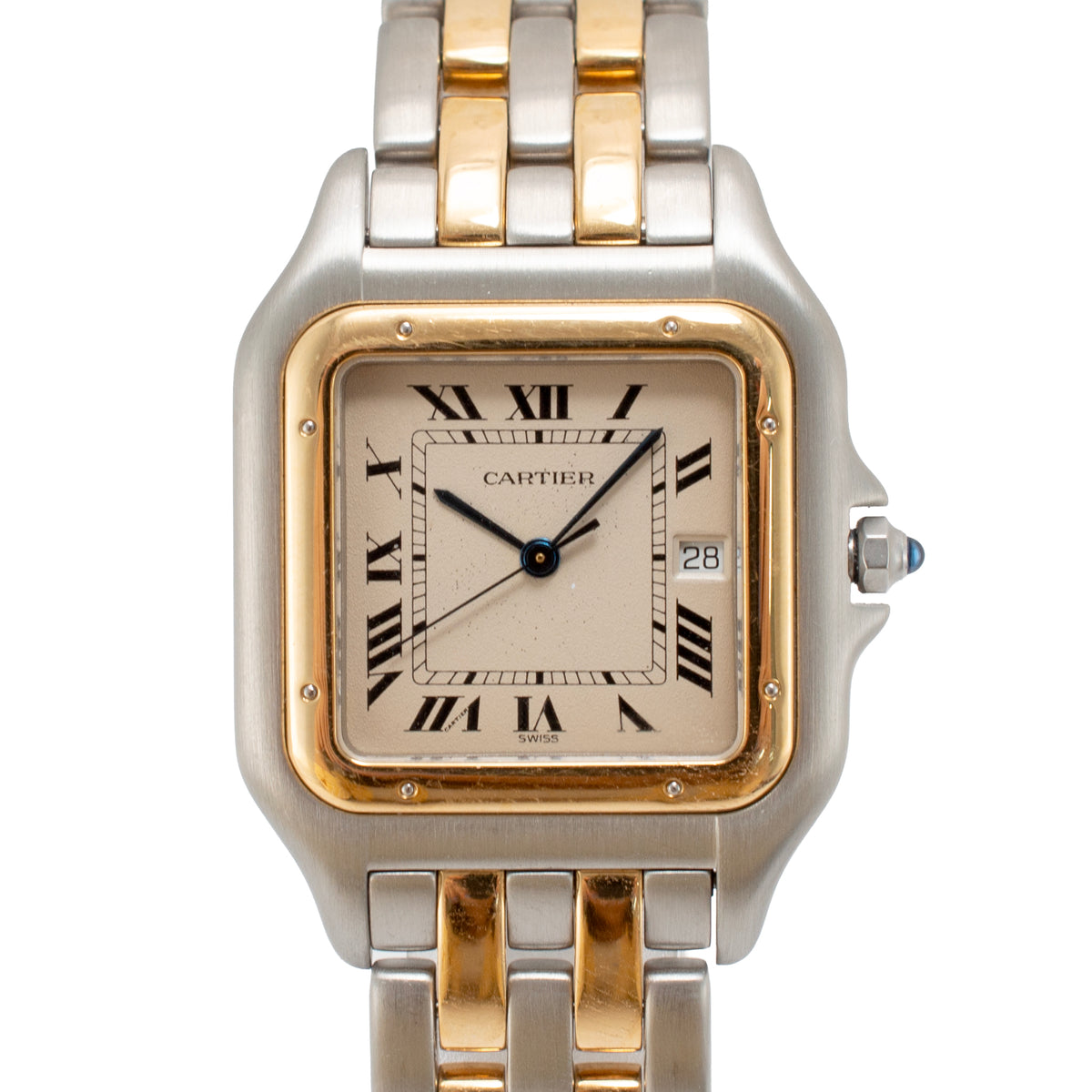 Cartier Panthere Jumbo 30MM 187957 18K Yellow Gold Steel Quartz Watch