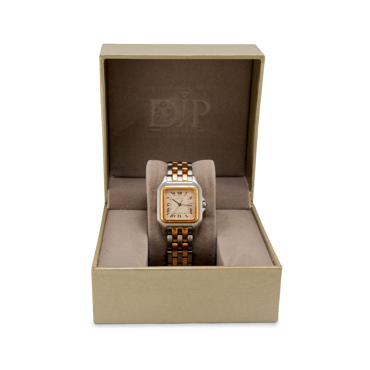 Cartier Panthere Jumbo 30MM 187957 18K Yellow Gold Steel Quartz Watch