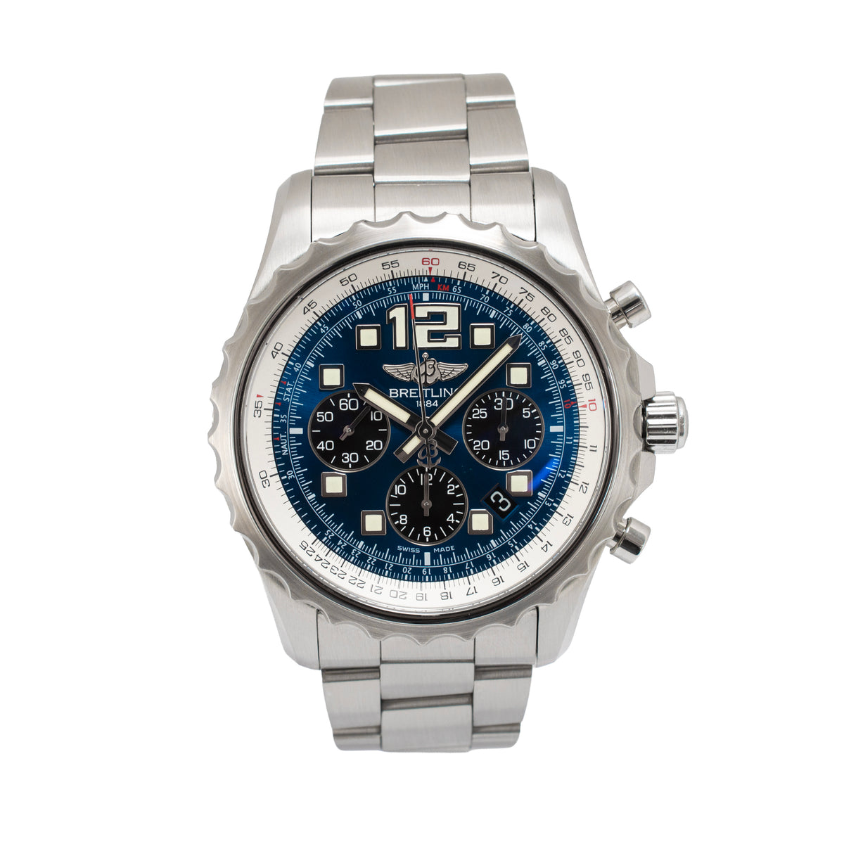 Breitling Chronospace 46MM A23360 Blue Dial Stainless Steel Automatic Watch