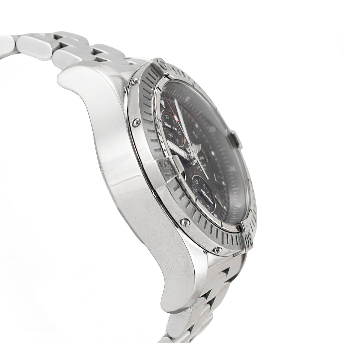 Breitling Super Avenger 48MM A13370 Black Dial Stainless Steel Automatic Watch