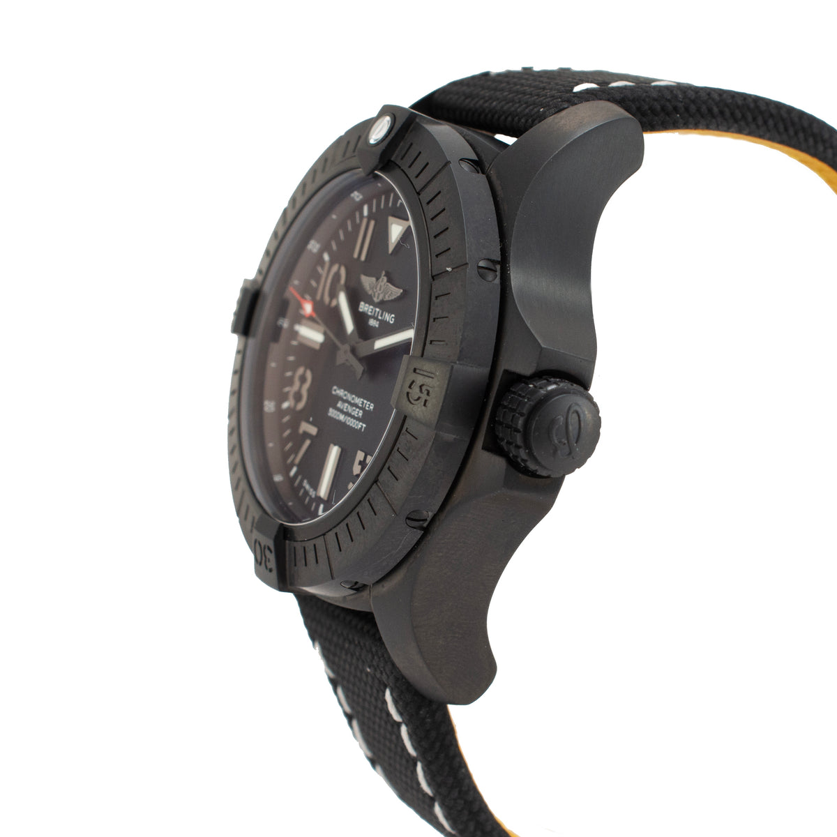Breitling Avenger Seawolf 45MM V17319 Black Dial Titanium Automatic Watch