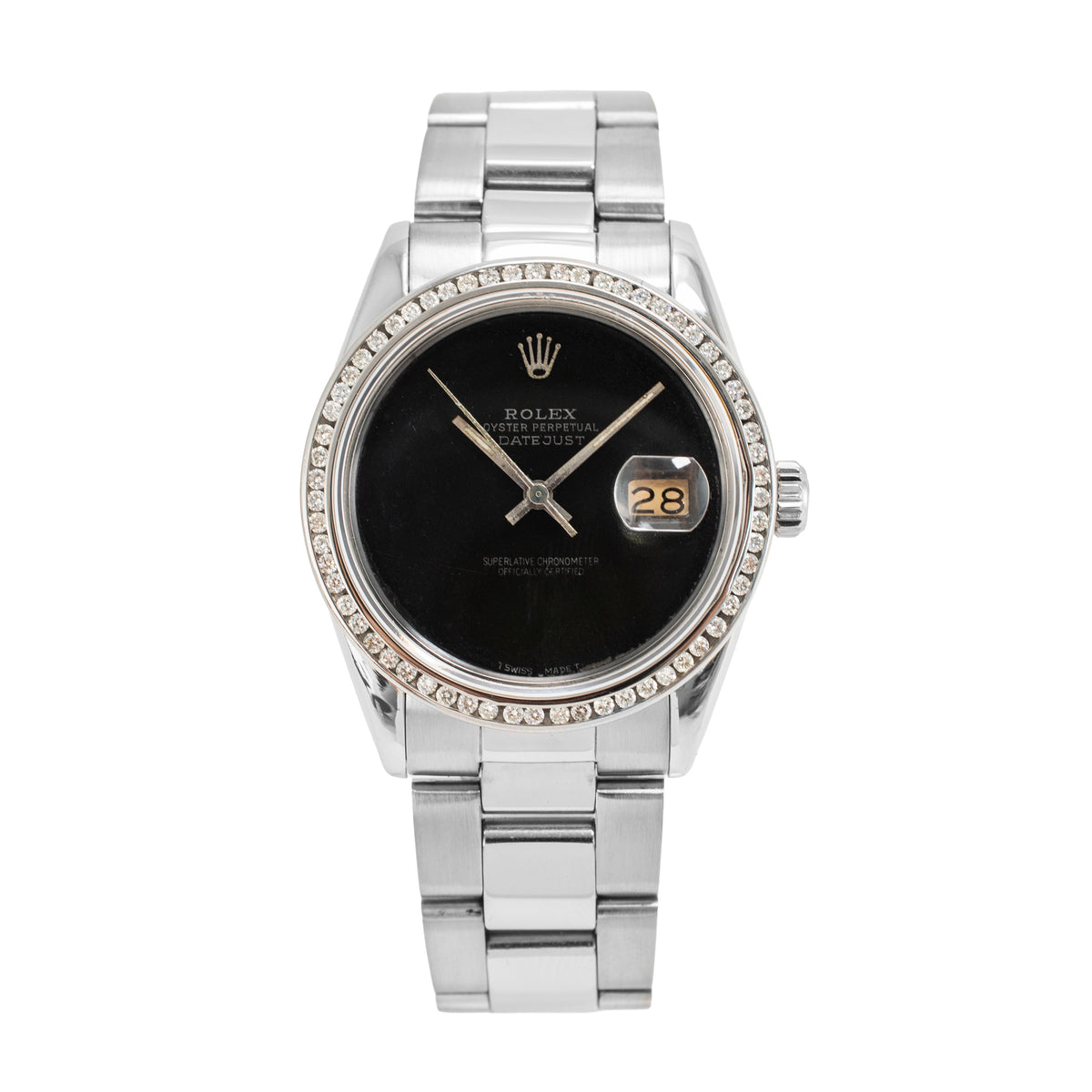 Rolex Datejust Stainless Steel Diamond Watch, SKU 460390, available at DJP Jewelers & Luxury Buyers
