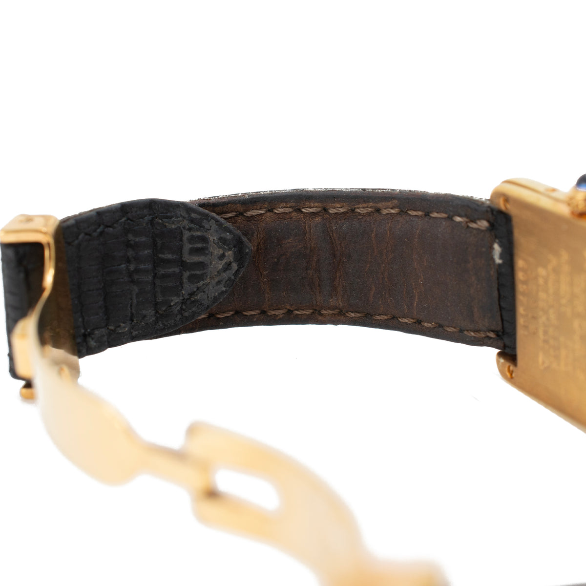 Ladies Vintage Cartier Tank Vermeil 20MM X 28 MM 5057001 925 Silver Plaque Watch