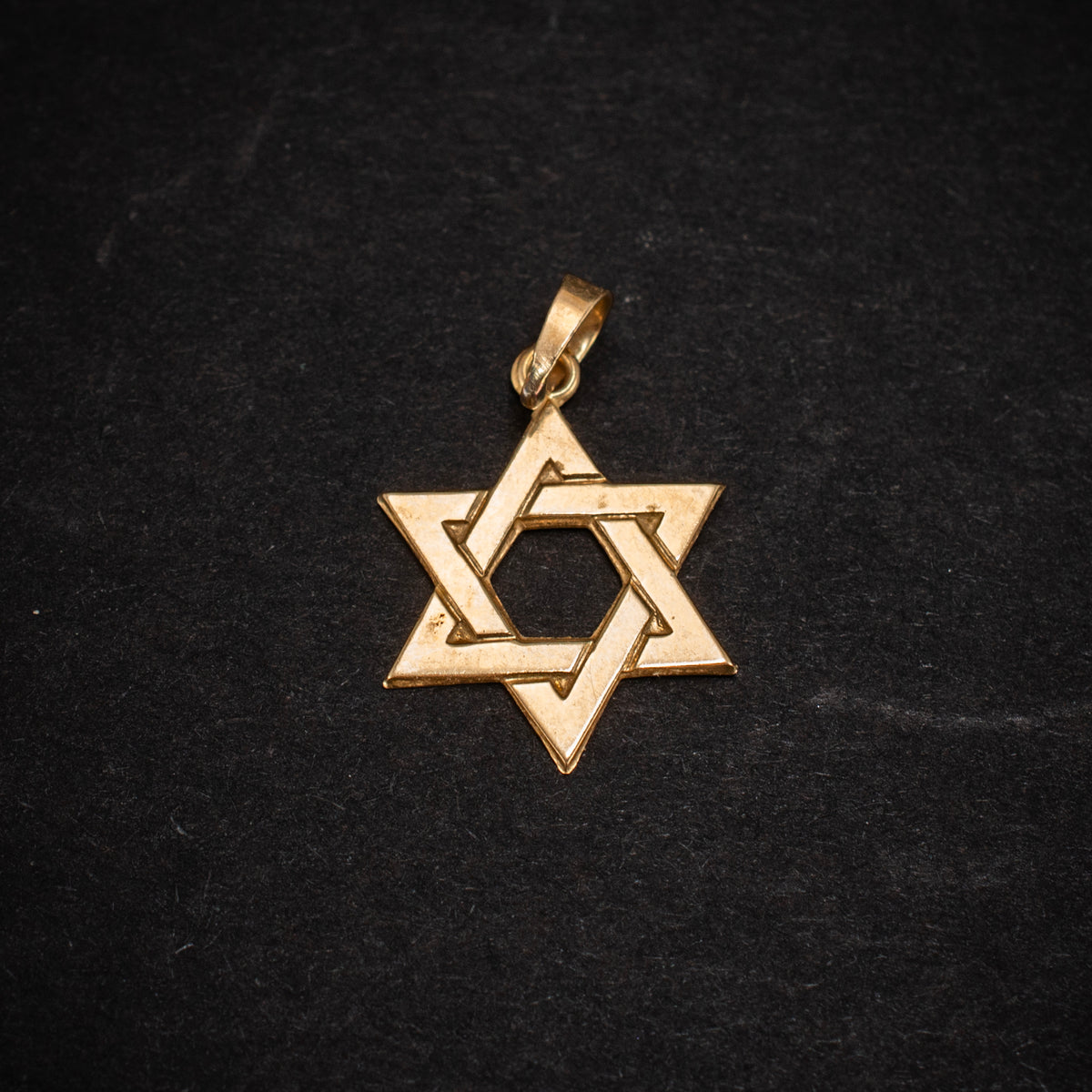 14K Yellow Gold Star Of David Charm Pendant 0.93g ¾" 460417 available at DJP Jewelers & Luxury Buyers